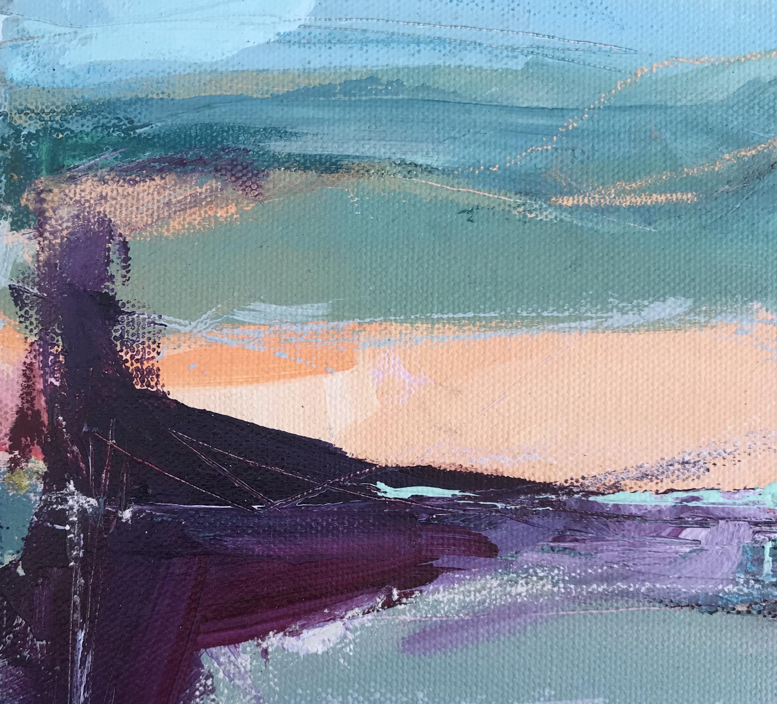 Catherine Warren, To The Ridge, peinture abstraite originale, art abordable en vente 3