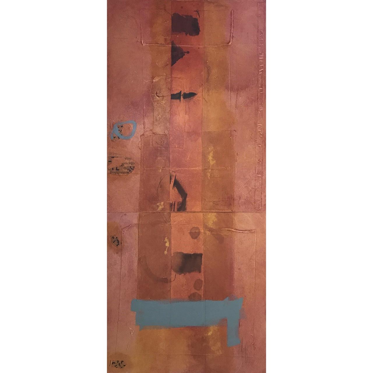 Catherine Woskow Abstract Painting - Vertical Amber