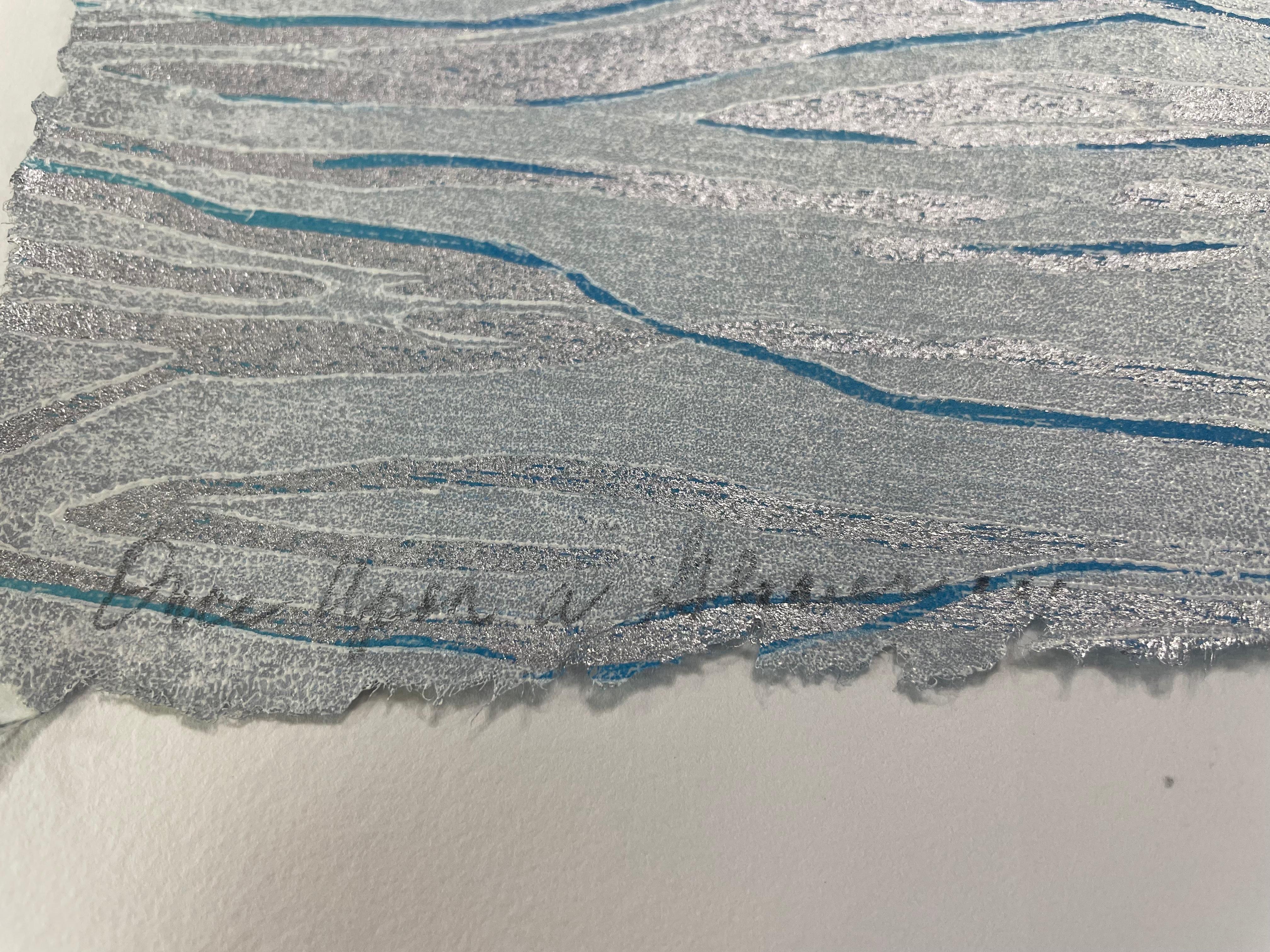 Once Upon A Glacier (Une fois sur un glacier) - Contemporain Print par Cathie Crawford