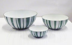 Cathrineholm 3 Stripes Nesting Stacking Bowls, Grete Prytz Kittelsen, Norway MCM