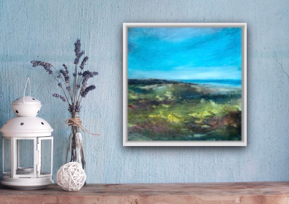 Coastal Viewpoint, Cathryn Jeff, Original painting, contemporary art, landscape  For Sale 4