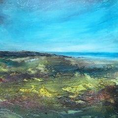 Coastal Viewpoint, Cathryn Jeff, Original painting, contemporary art, landscape 