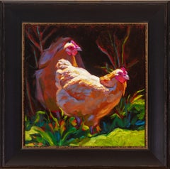 'Morning Stroll' realist oil high realism animal signed by Cathryn Ruvalcaba