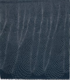 Silver Scales on Blue Book Linen