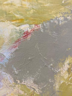 "Meadows" Gestural Expression in Yellow, Green, and Brown