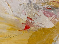 Expression gestuelle « Upstream » en jaune, blanc et rouge