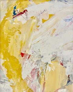 Expression gestuelle « Upstream » en jaune, blanc et rouge
