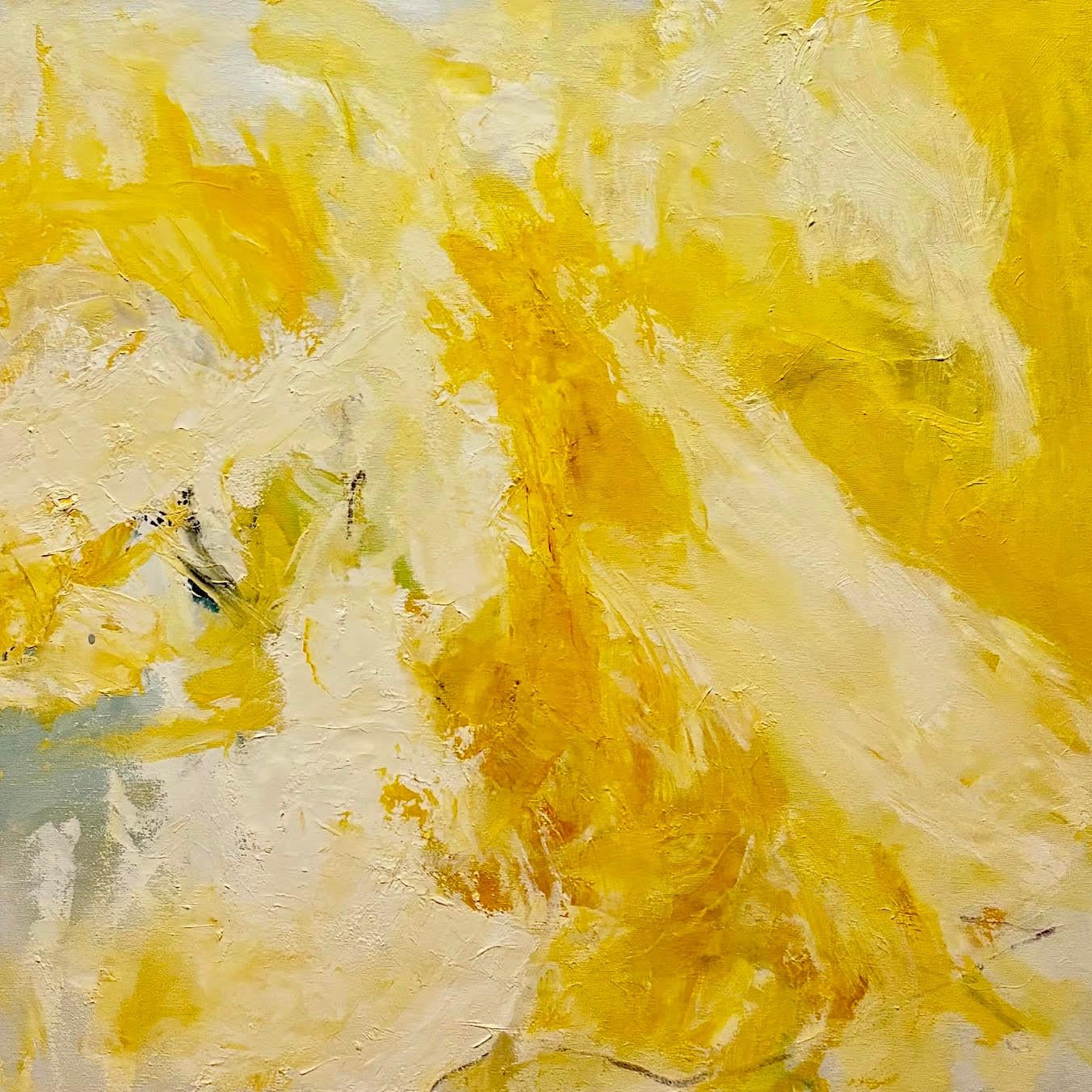 Cathy Bennigson Abstract Painting - "Yellow"