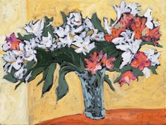 Bodegón de Alstroemeria', Artista californiana, Gremio de Arte de Santa Cruz, Óleo
