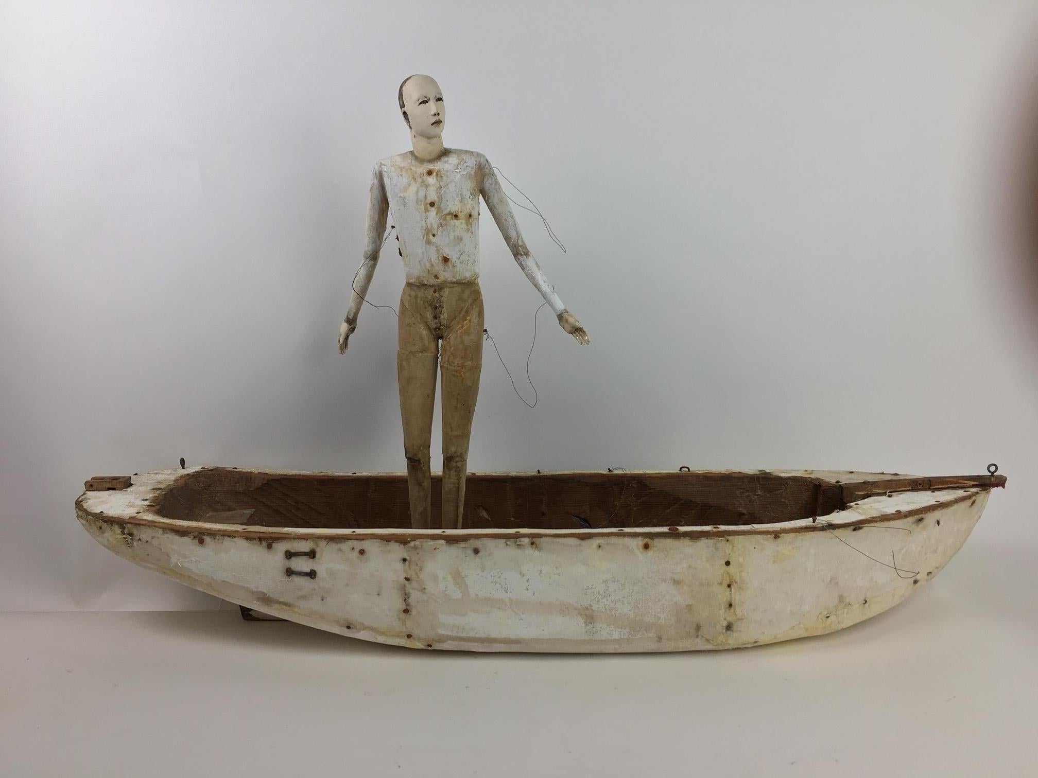Cathy Rose Figurative Sculpture - Leaving Shore