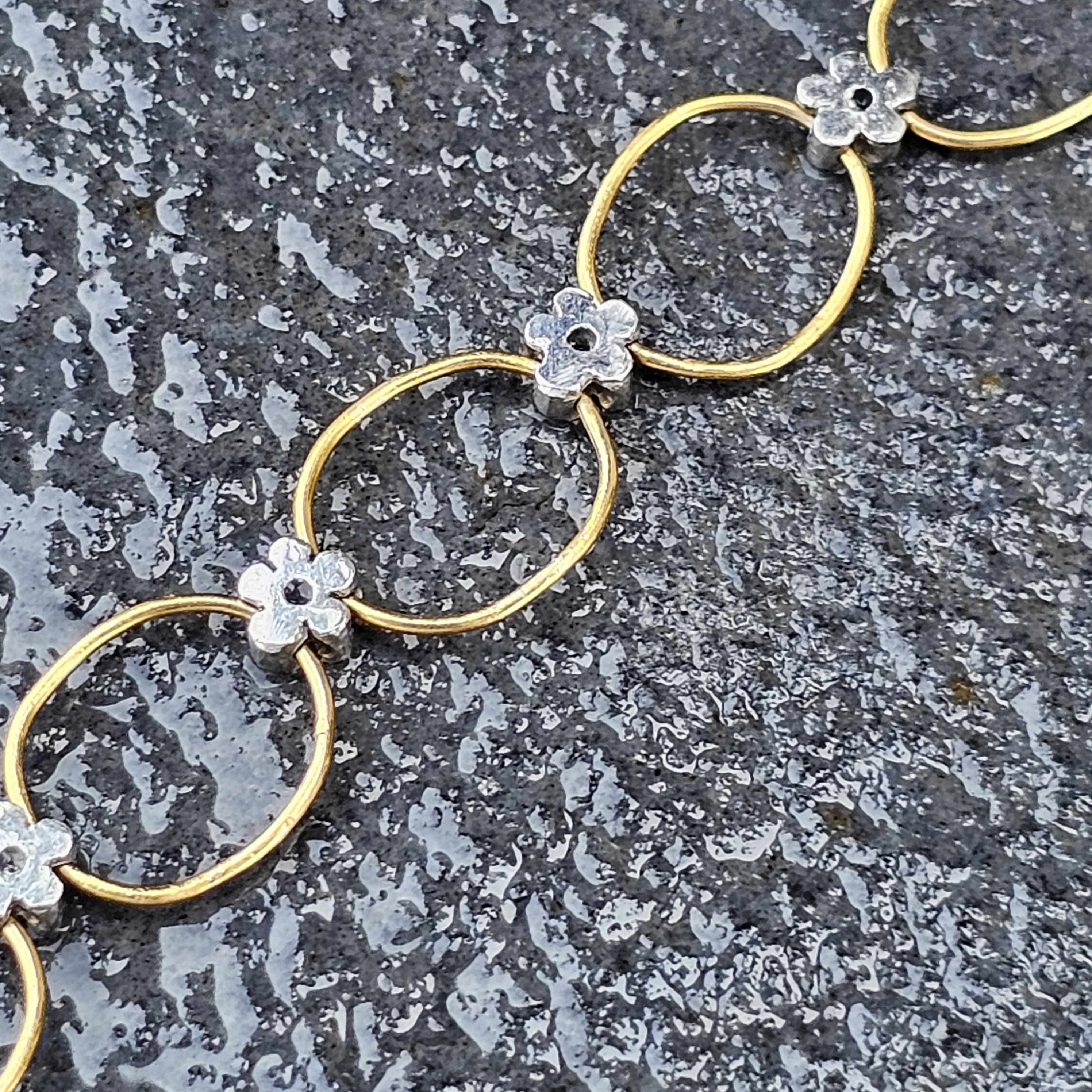Cathy Waterman Collar Oro 22k Platino Diamante 16