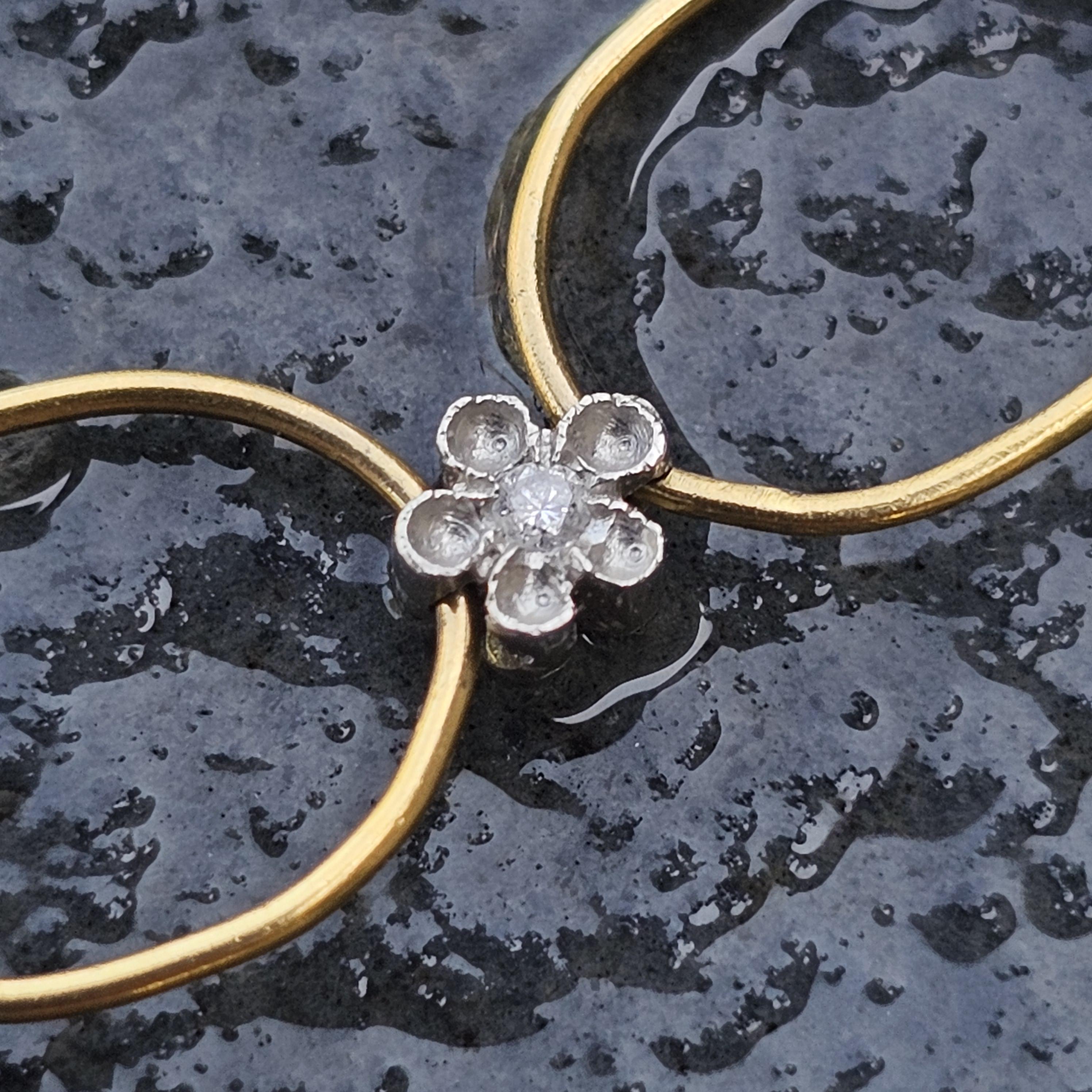 Cathy Waterman Collar Oro 22k Platino Diamante 16