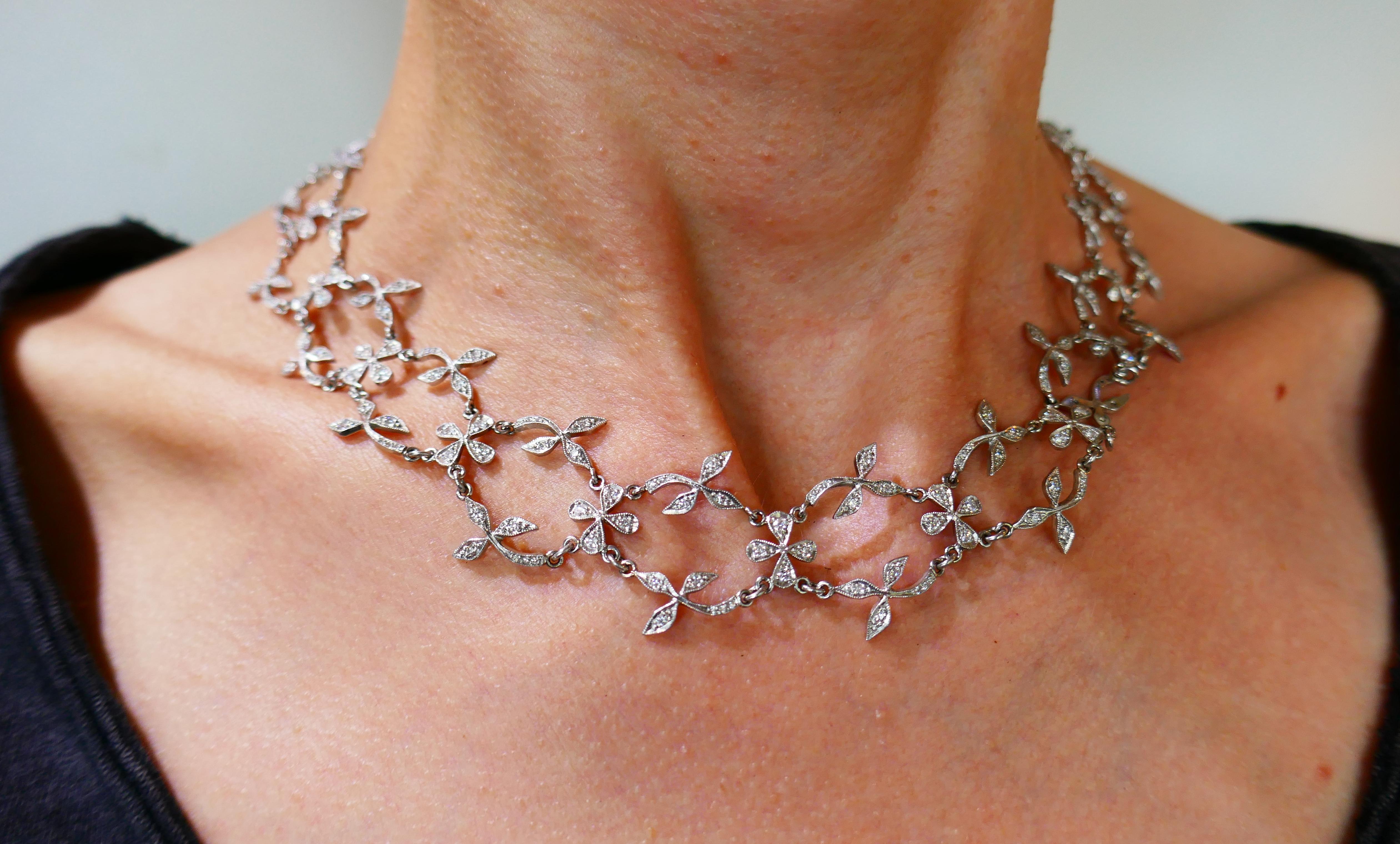 Cathy Waterman Platinum Diamond Necklace 2