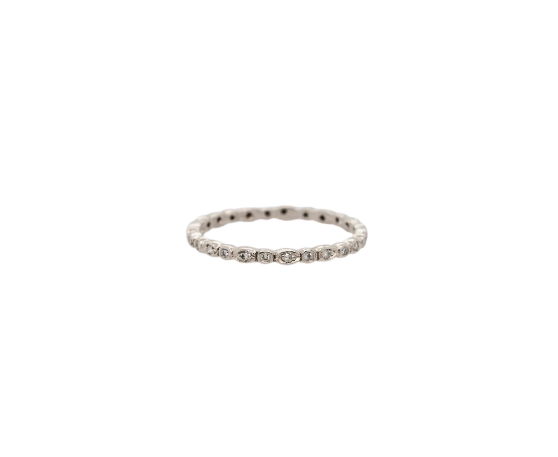 Cathy Waterman Platinum Natural Diamond Eternity Ring For Sale 1