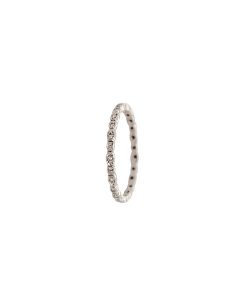 Cathy Waterman Platinum Natural Diamond Eternity Ring For Sale 2