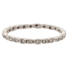 Cathy Waterman Platin Eternity-Ring mit natürlichem Diamant