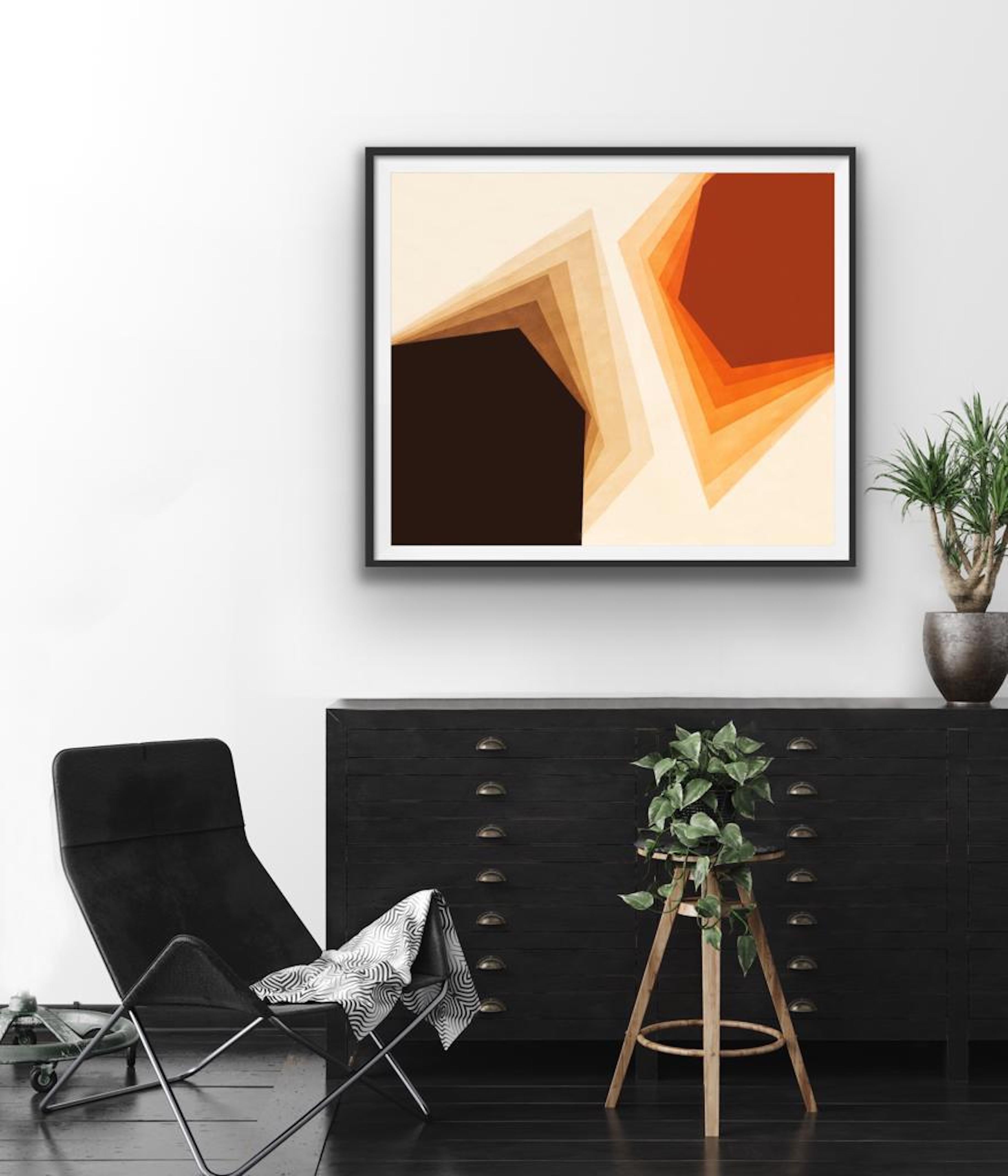 Attrazioni 1, Pittura, Acrilico su tela - Painting Astratto di Catia Goffinet