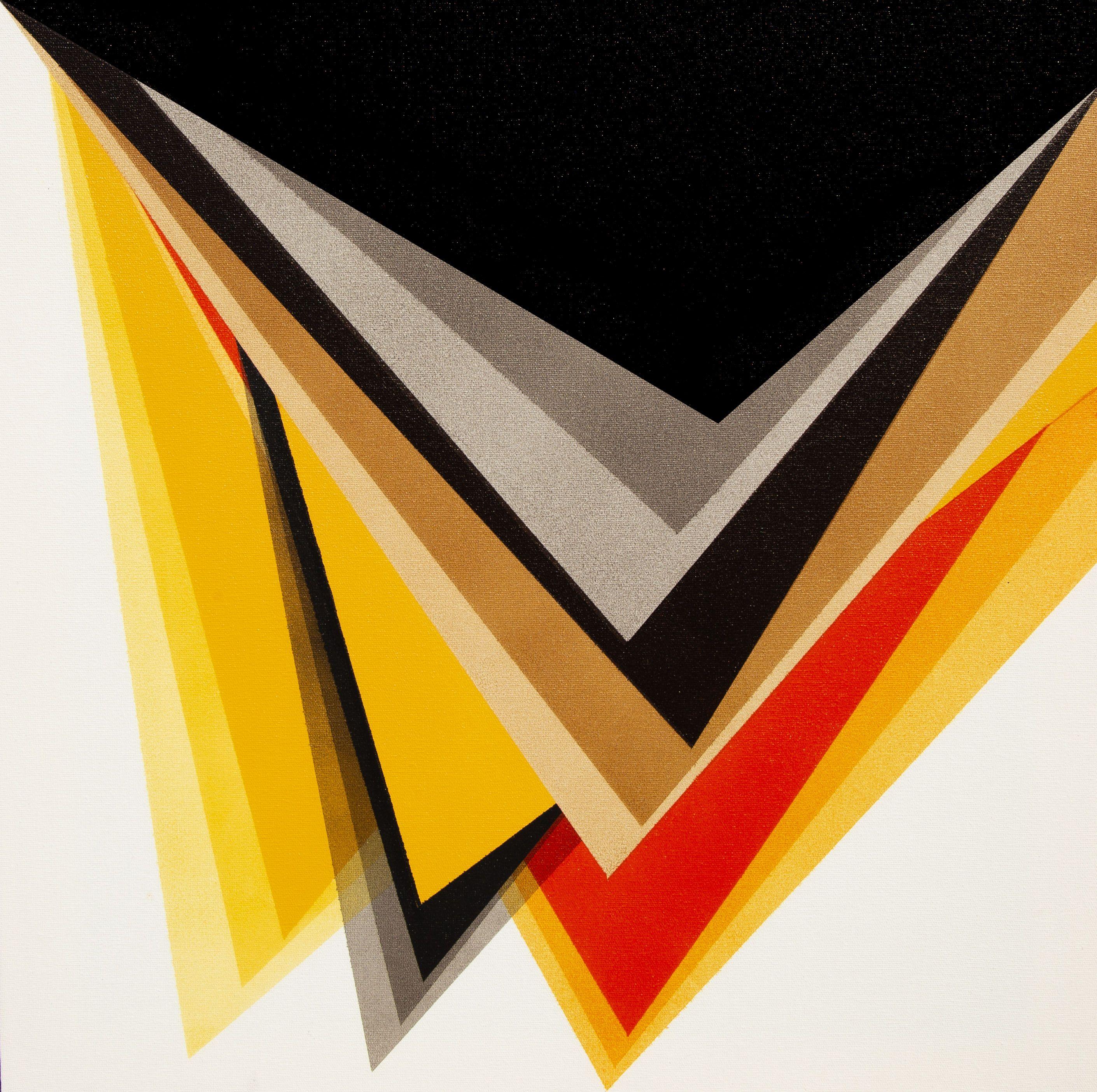 Abstract Painting di Catia Goffinet - Aureum 2, Pittura, Acrilico su tela