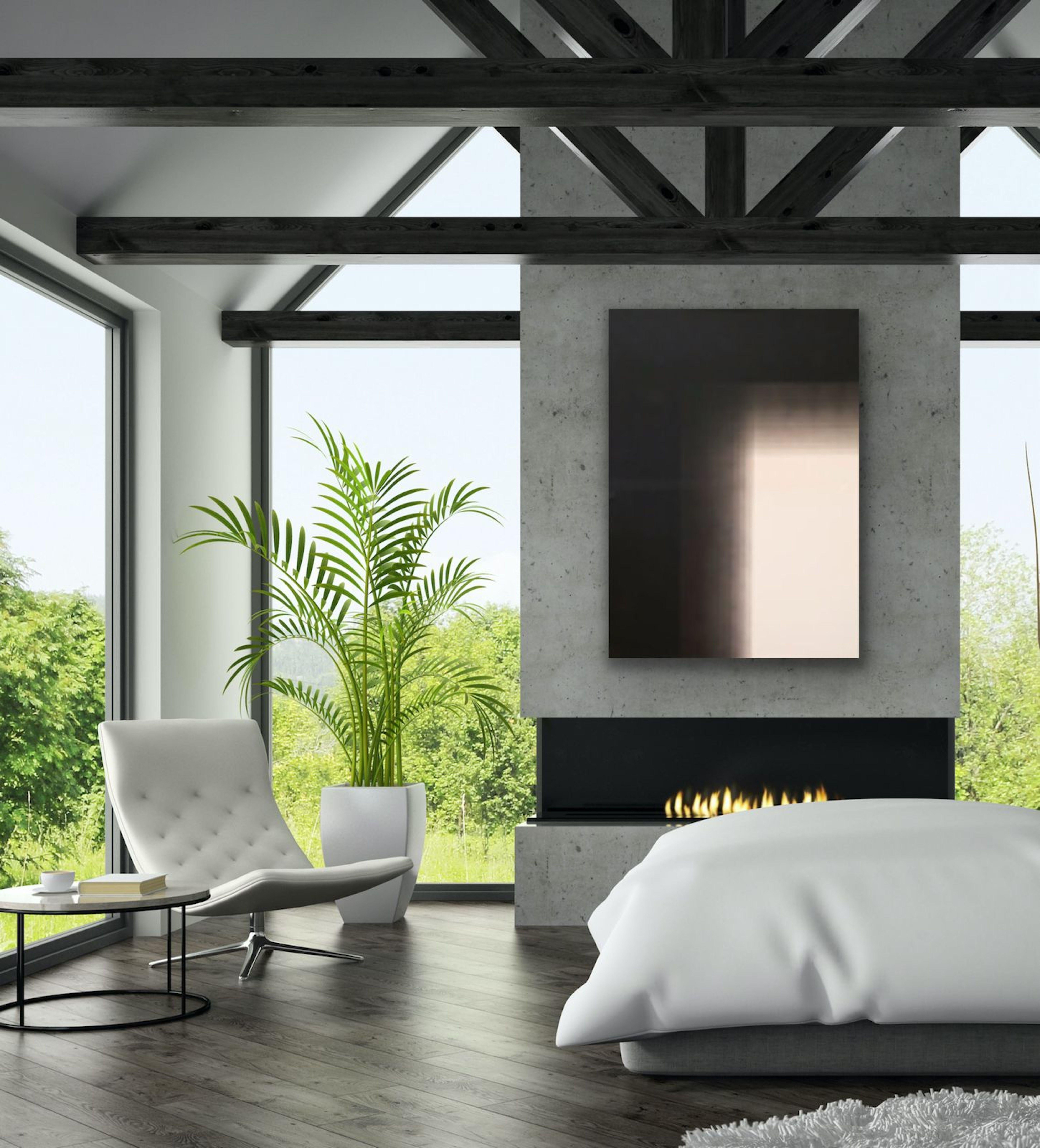 Vacíos en mi mente, Pintura, Acrílico sobre lienzo - Abstract Painting Negro de Catia Goffinet