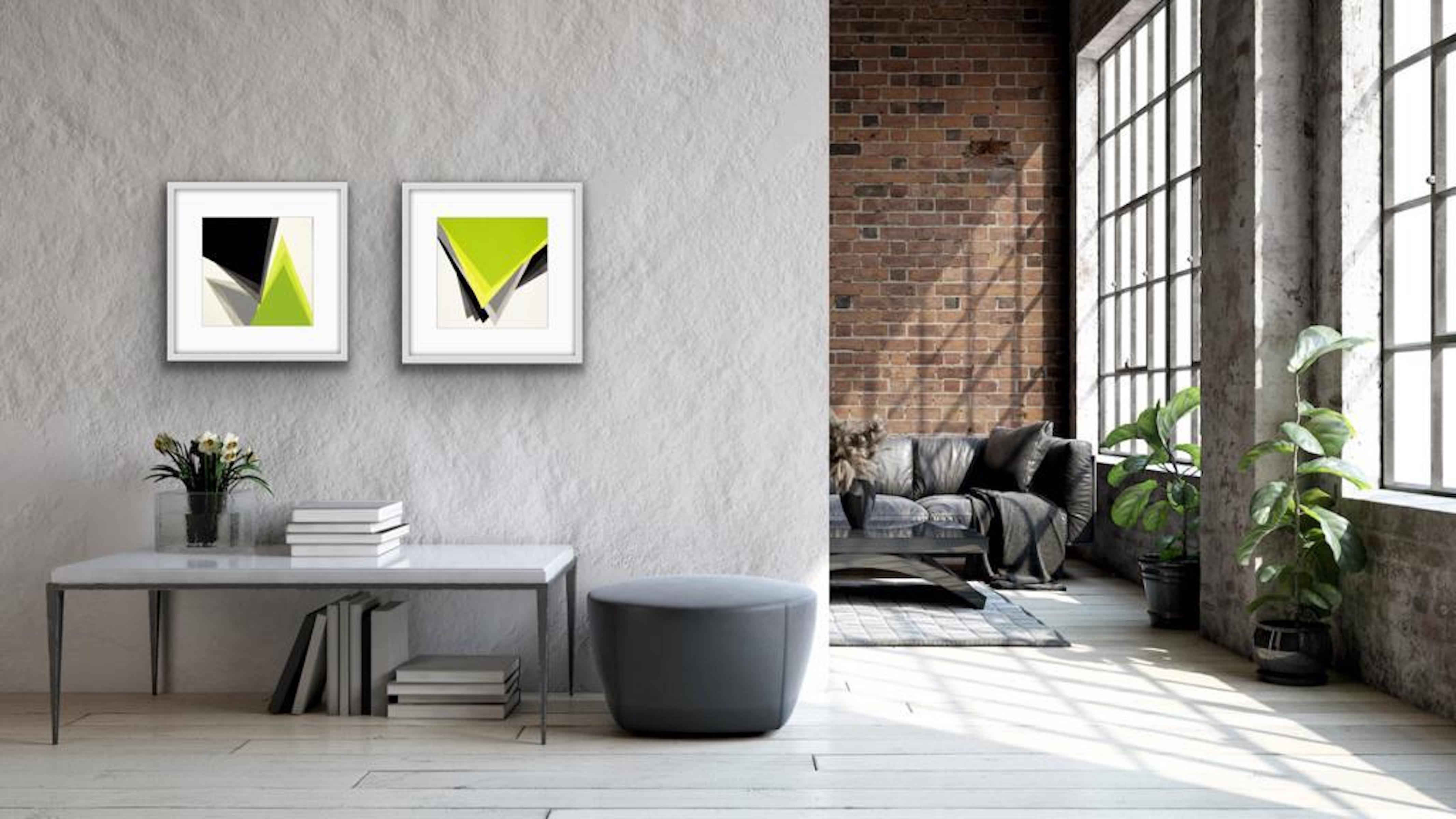 Ready to hang    The simple and pure forms of geometry with an elegant and current reading. I have a strong passion for lines and shapes. I like to vary my work between the purity of forms and the creation of forms through straight lines. I believe