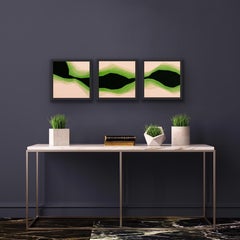 Energia verde - Trittico, Pittura, Acrilico su tela