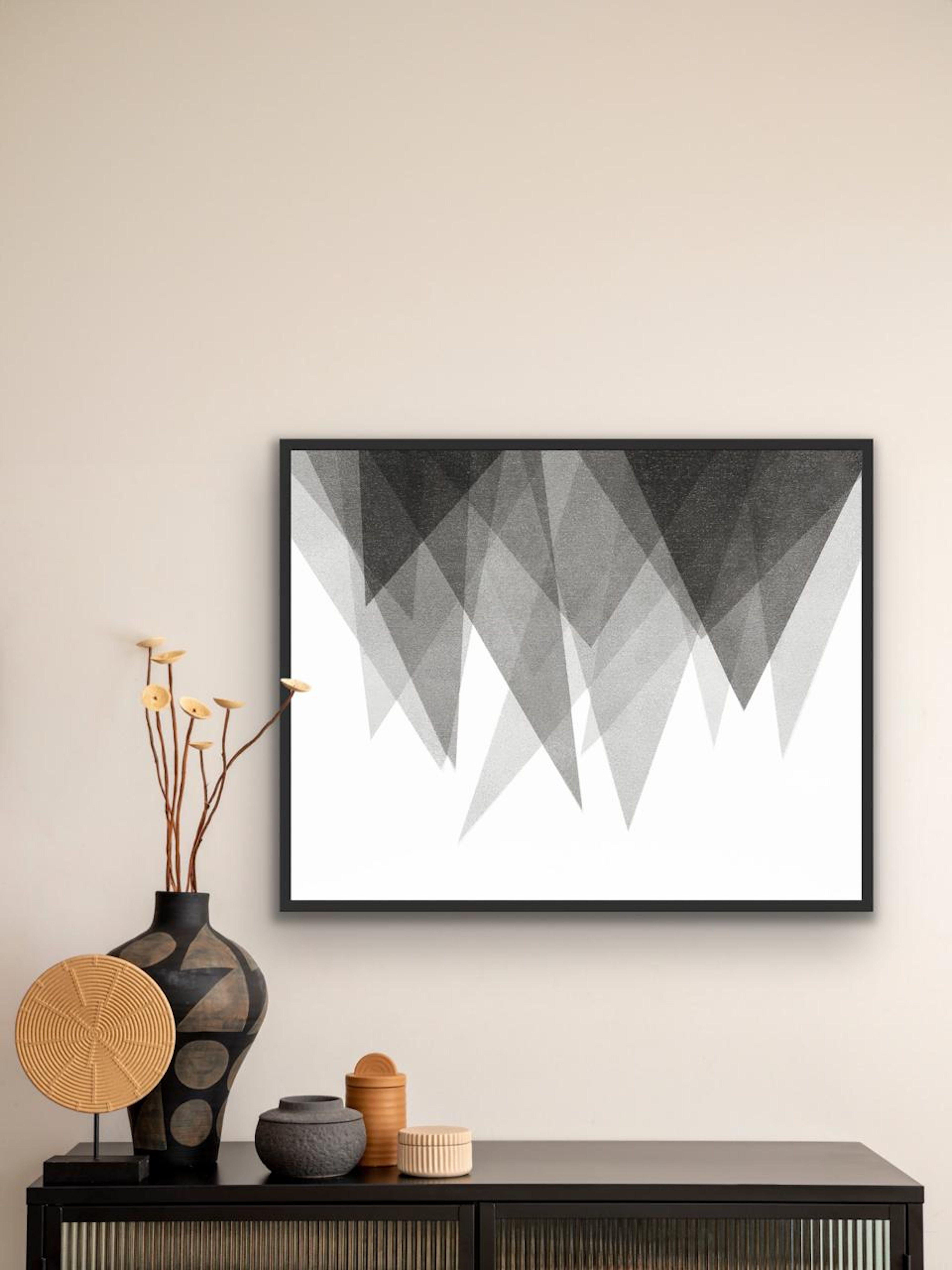 Originis 2, Pittura, Acrilico su tela - Abstract Painting Grigio di Catia Goffinet