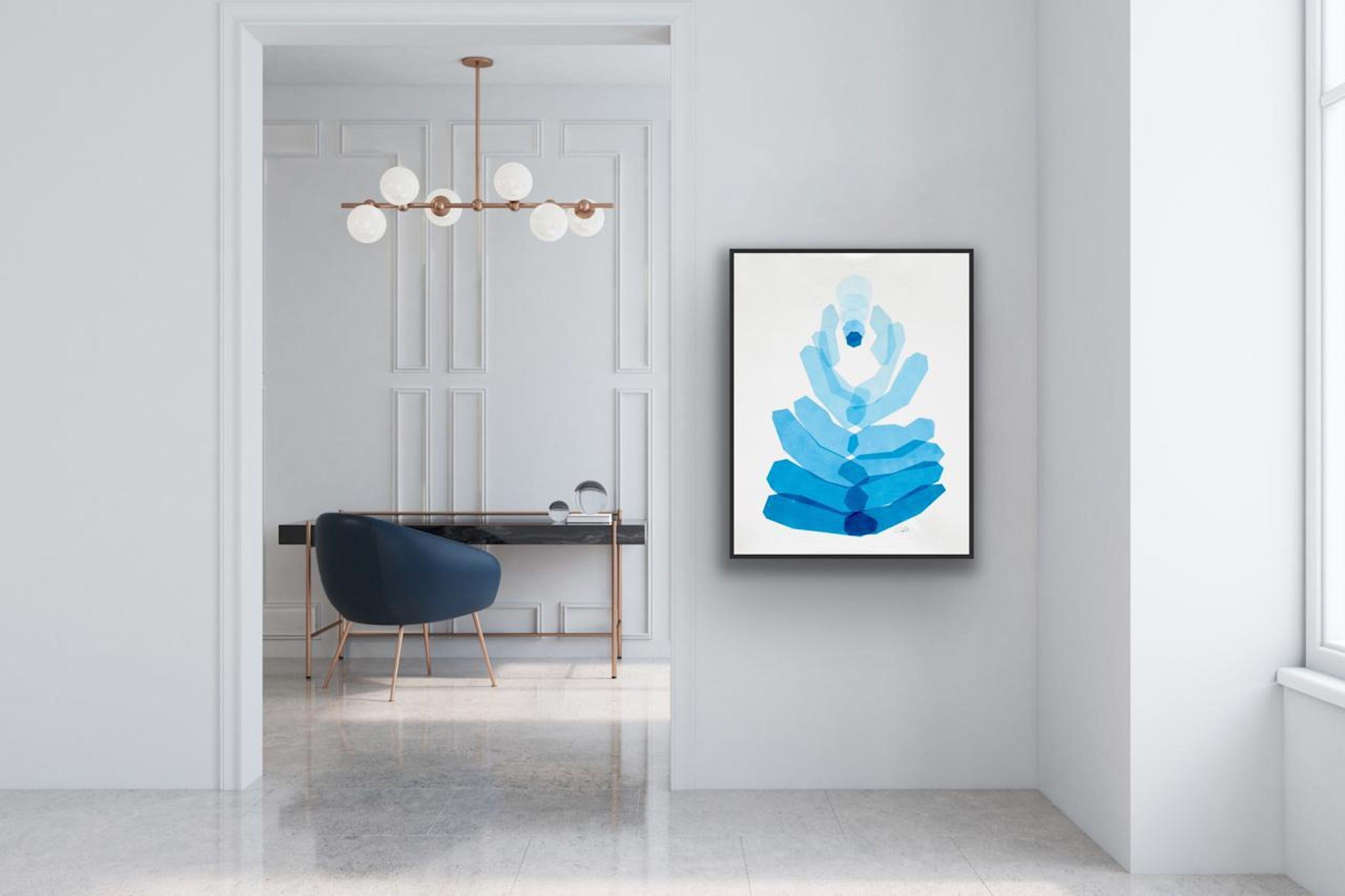 La forza che emerge, Pittura, Acrilico su tela - Painting di Catia Goffinet