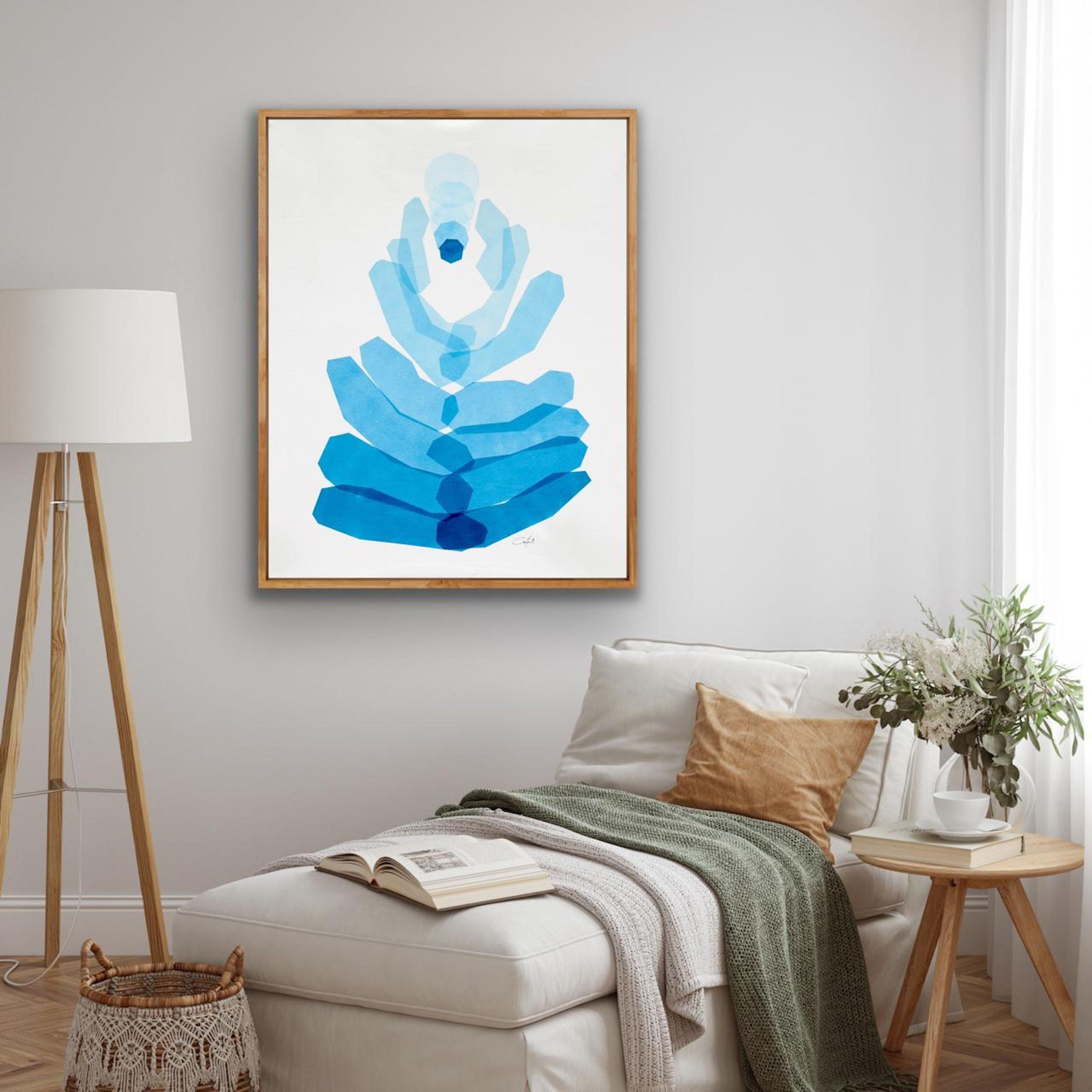 La forza che emerge, Pittura, Acrilico su tela - Painting Astratto di Catia Goffinet