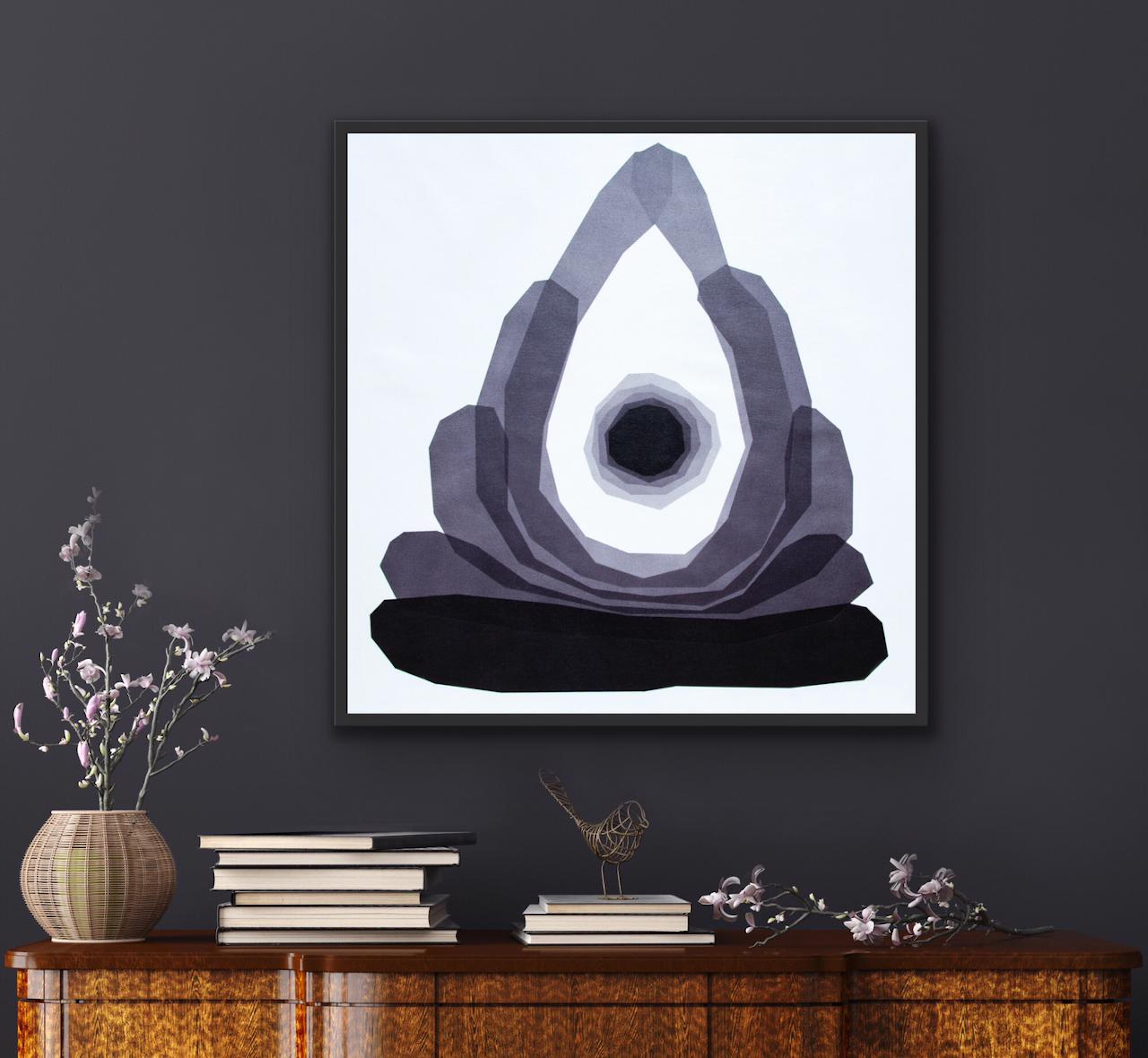 La Fuerza que nos protege, Pintura, Acrílico sobre lienzo - Painting Abstracto de Catia Goffinet