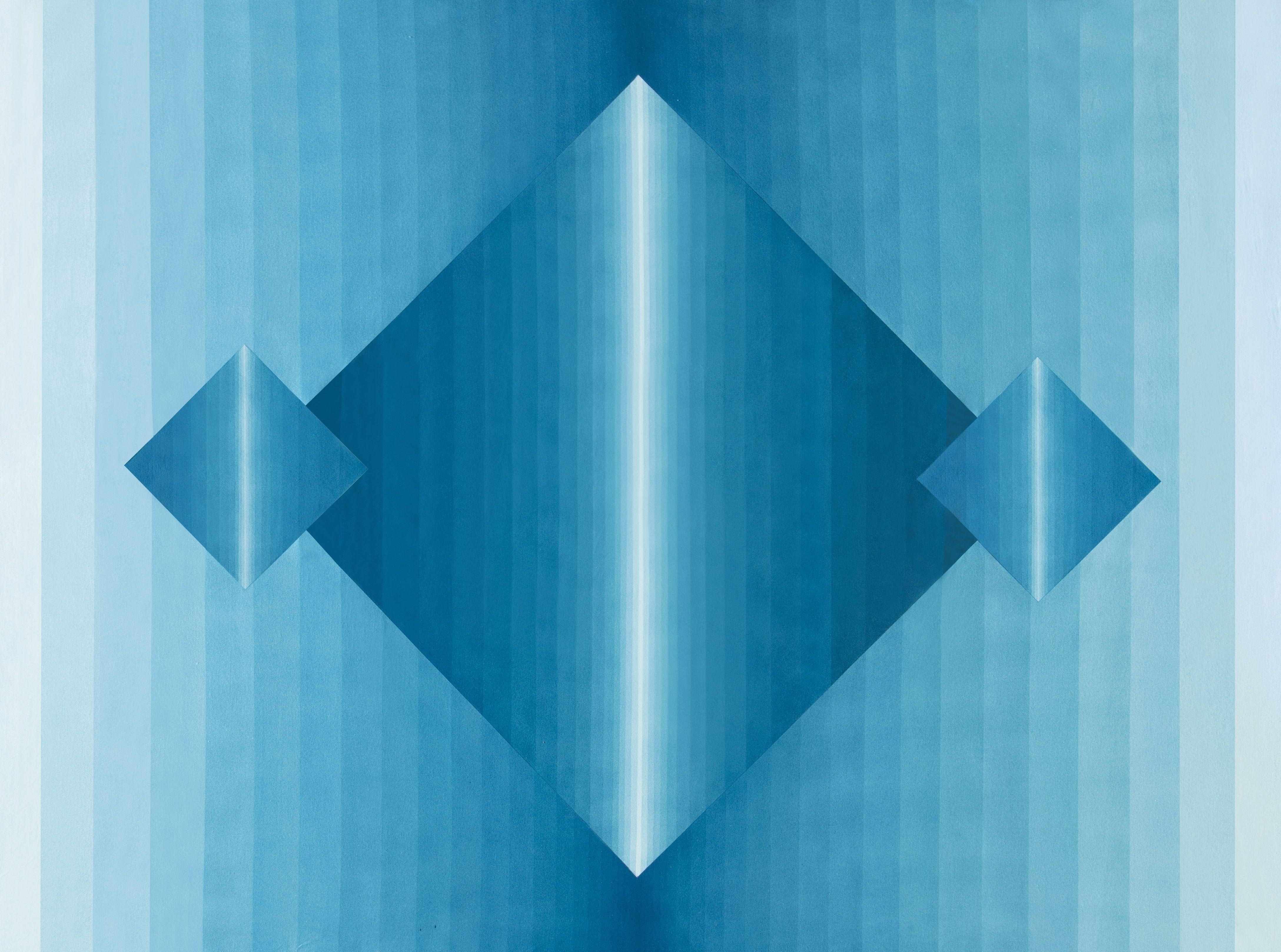 Abstract Painting di Catia Goffinet - Two Sides 11, Pittura, Acrilico su tela