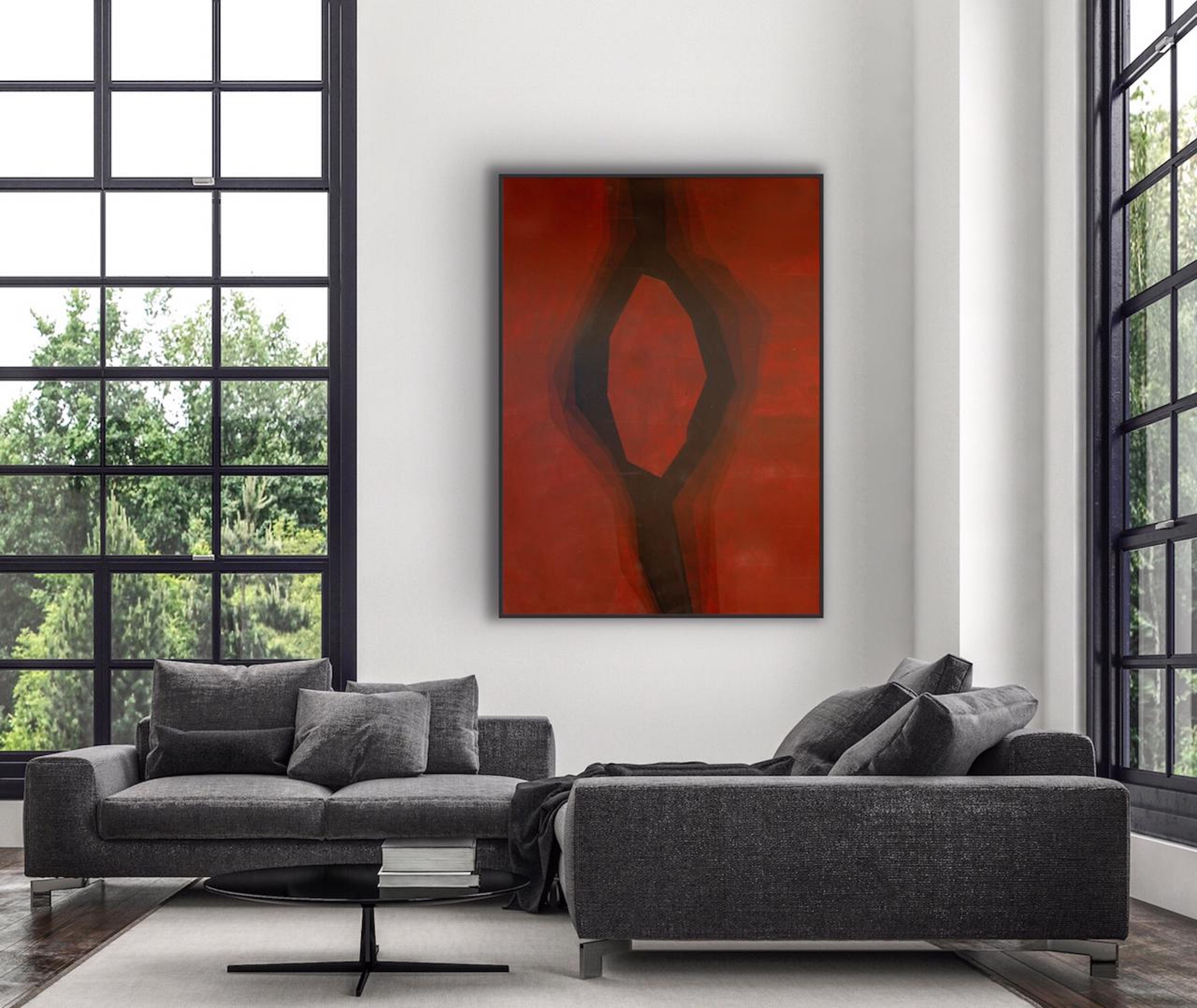 Ways Red, Painting, Acrylic on Canvas For Sale 2