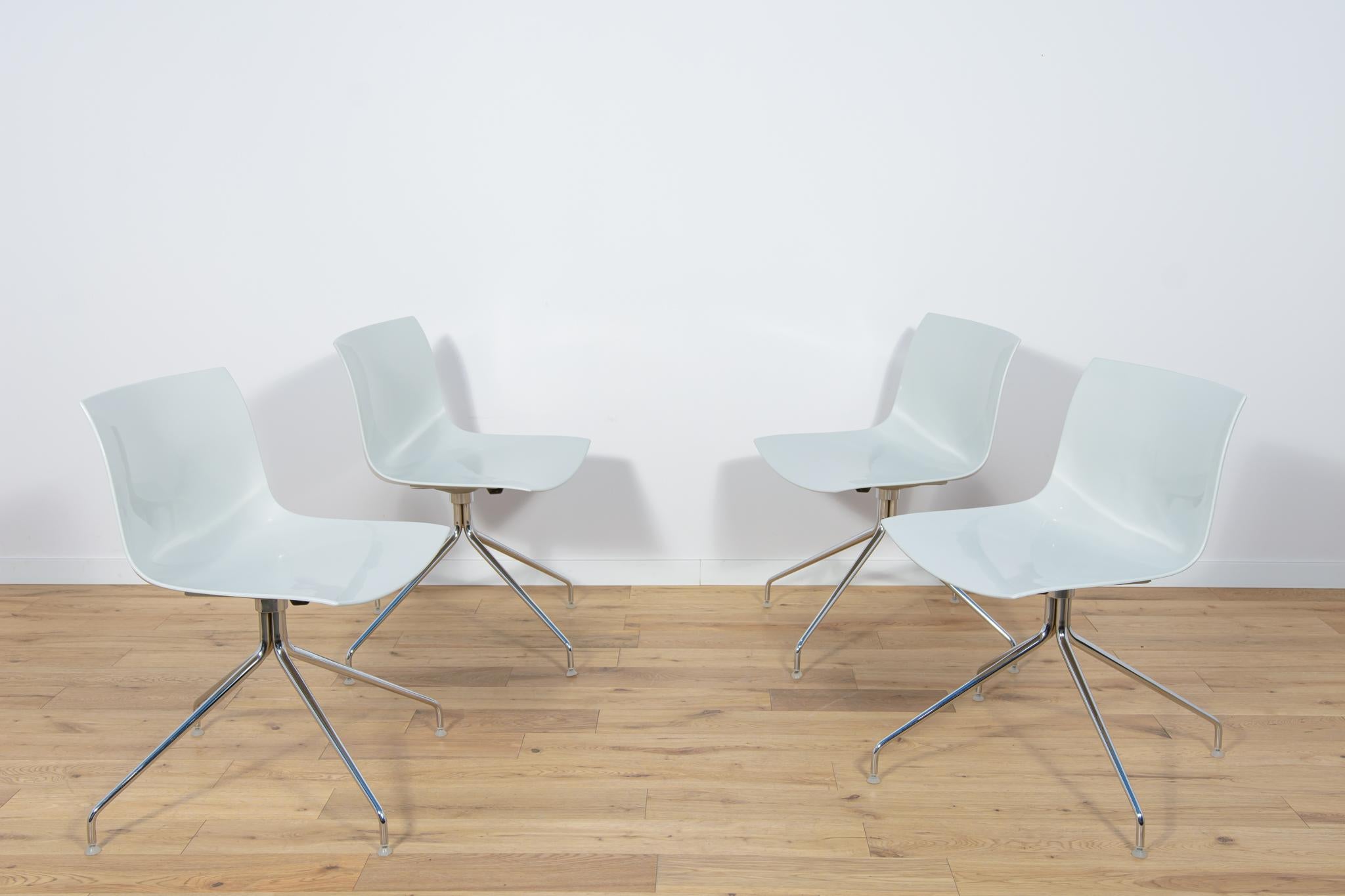 Contemporary Catifa 53 Desk Chairs by Lievore Altherr Molina for Arper, 2000s, Set of 4 For Sale