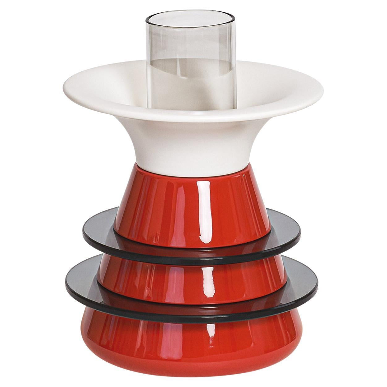 Catodo Red Vase For Sale