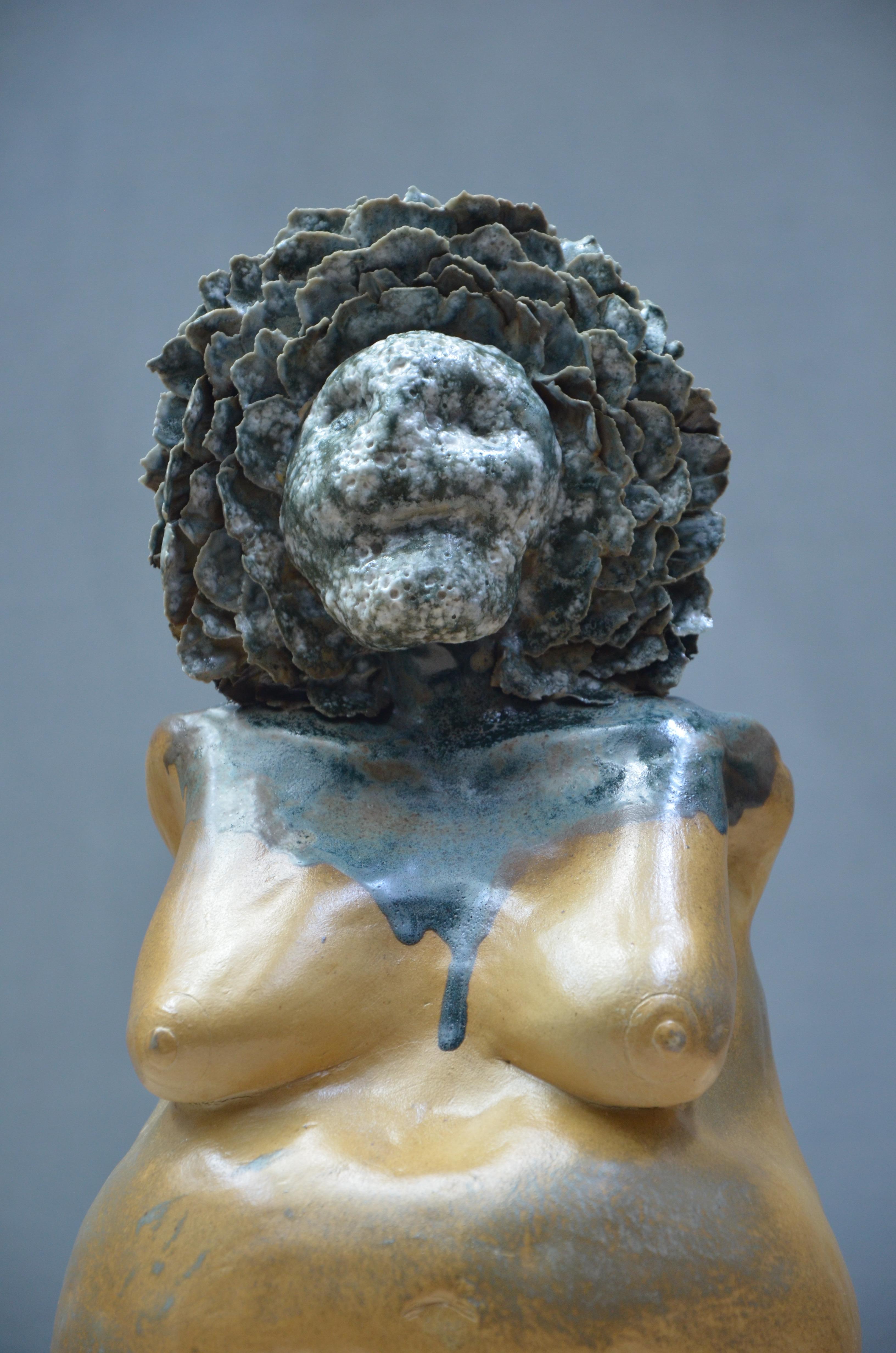 Escultura Catrina de Vica Ceramica Mexicano en venta