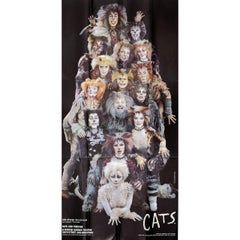 "Cats" 1980er Jahre U.S. Drei-Blatt-Theater-Poster