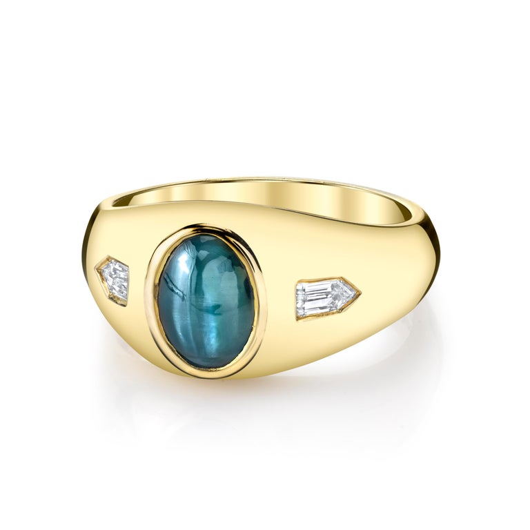 Cat's Eye Alexandrite Men's Ring 18 Karat Yellow Gold at 1stDibs | cat