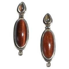 Cat's Eye Moonstone Earrings