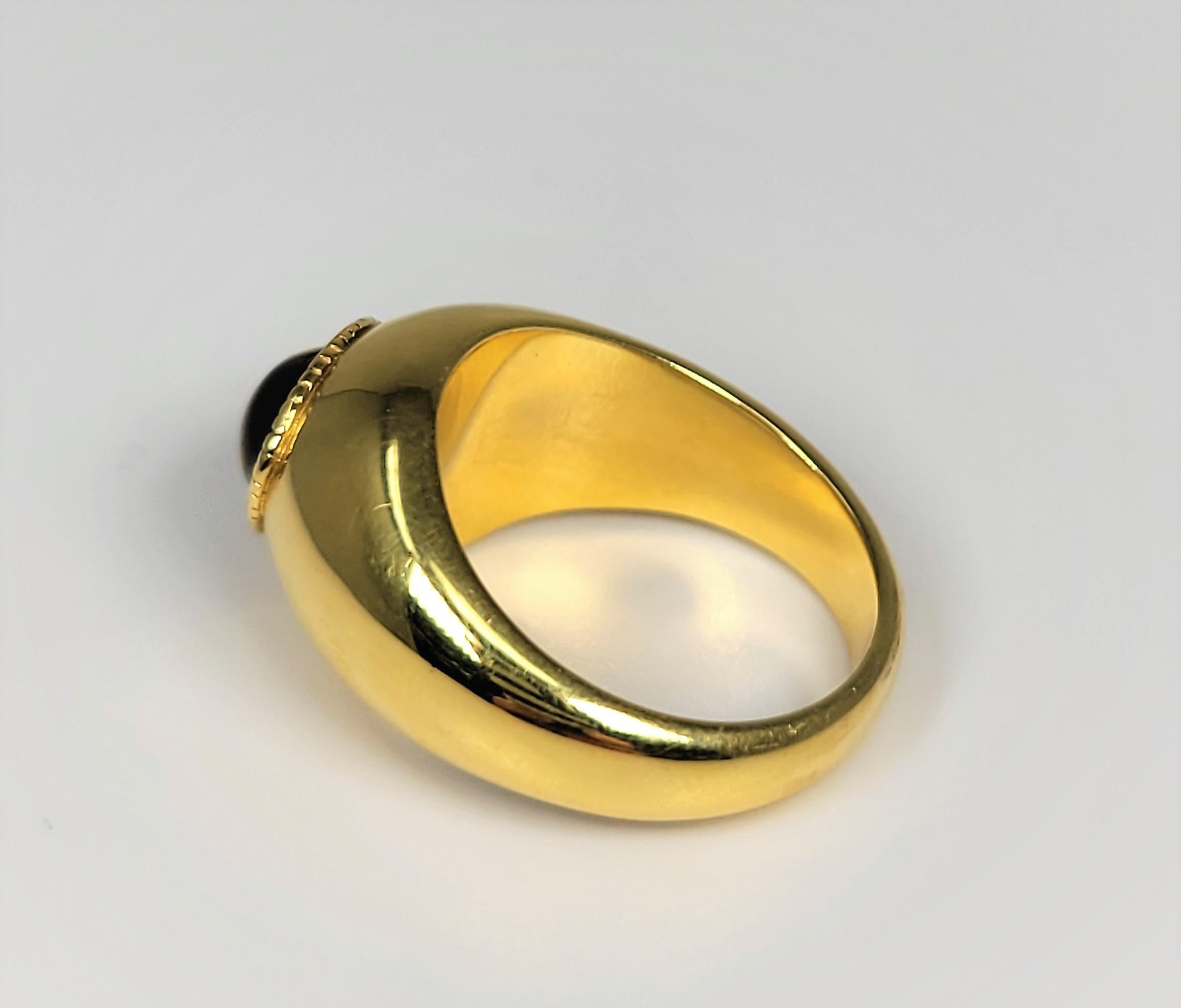 Cat's Eye Ring in 18 Karat Gold For Sale 1