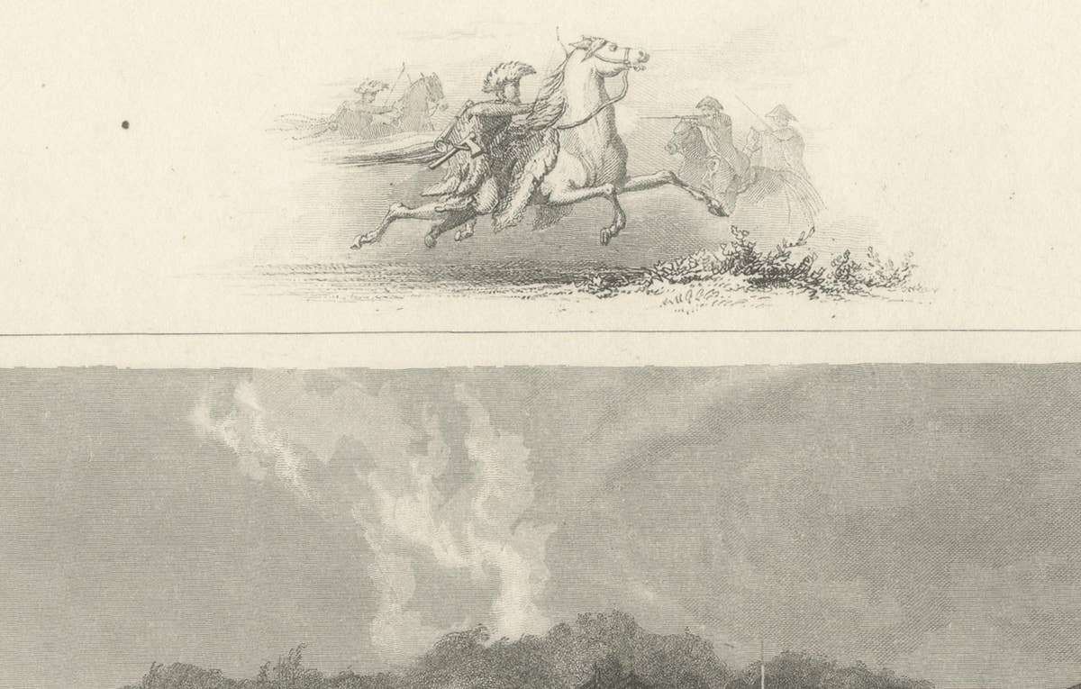Catskill Mountain House - Antique Engraving, New York View c1830
