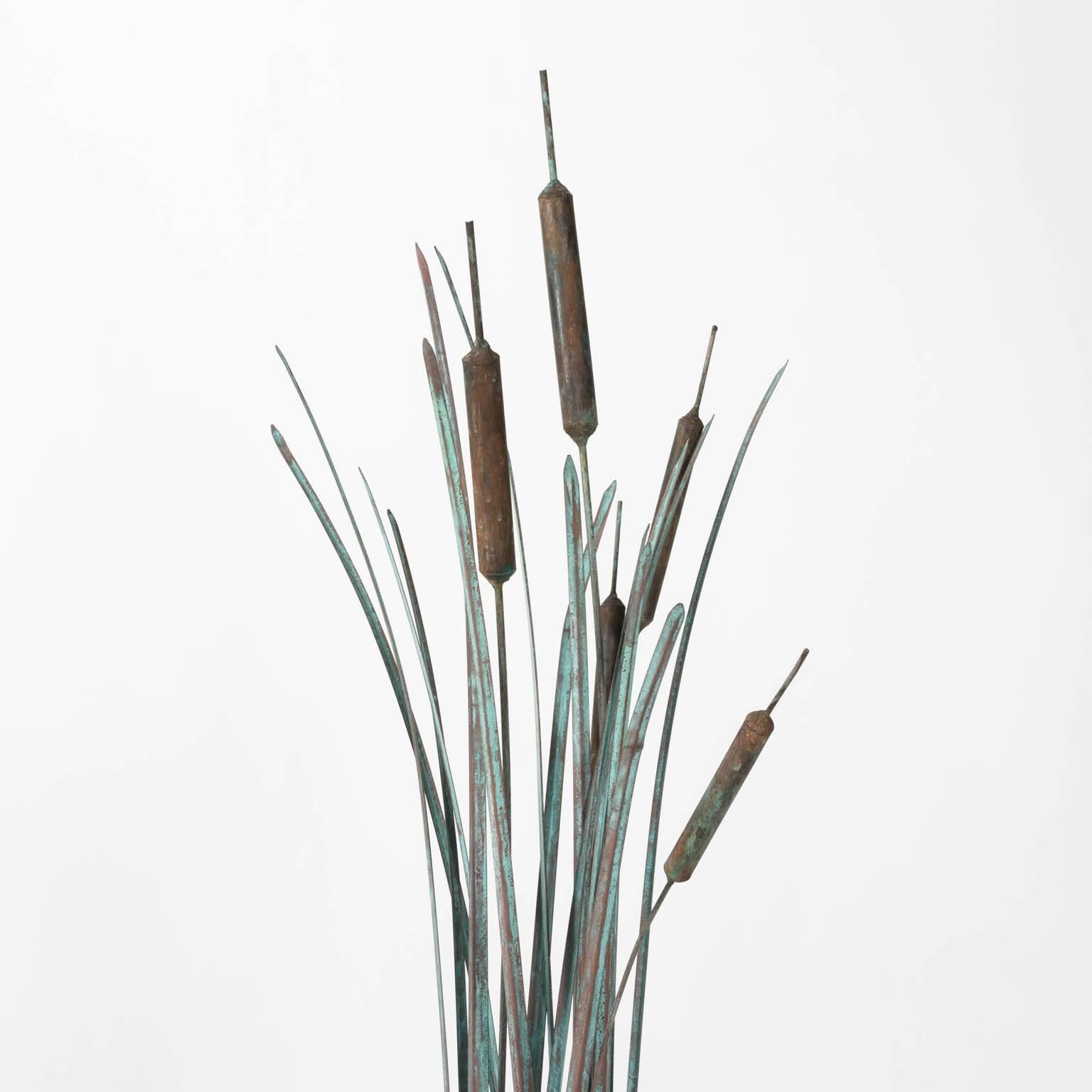 20th Century Cattail Sculpture, circa 1970