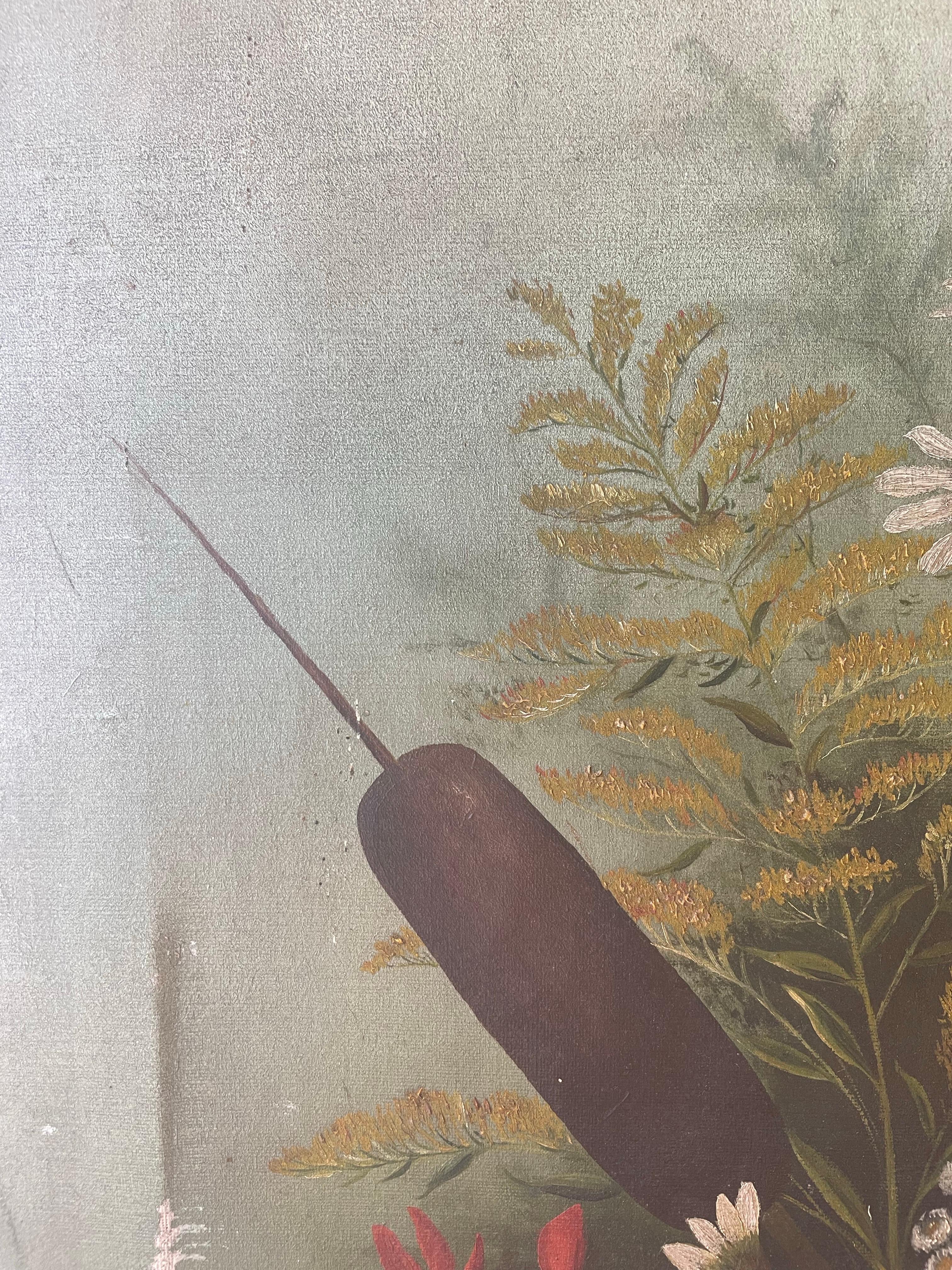 Cattails Original Ölgemälde im Angebot 2