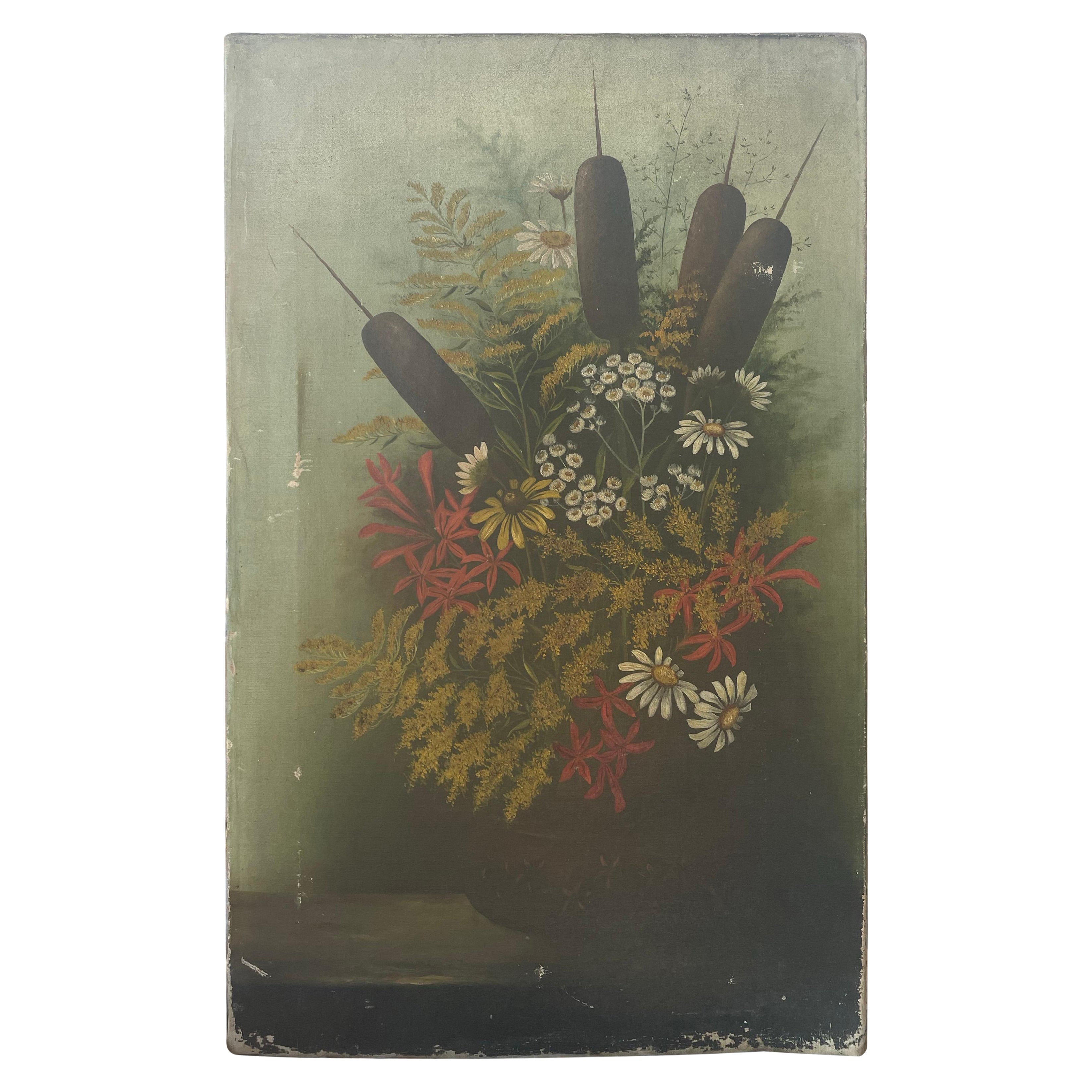 Cattails Original Ölgemälde