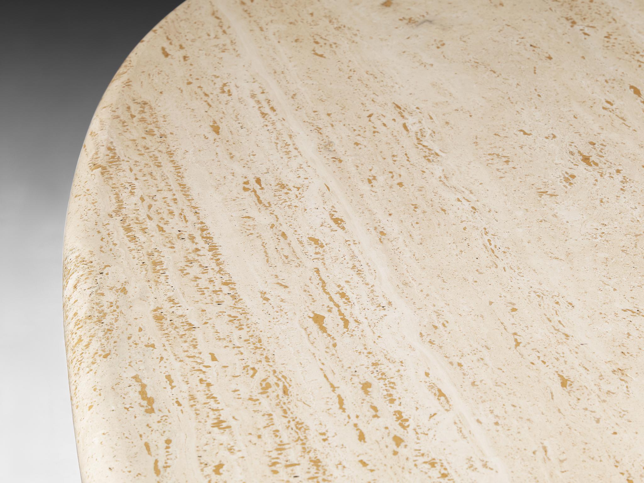 Cattelan Italia 'Argo' Oval Dining Table in Travertine For Sale 5