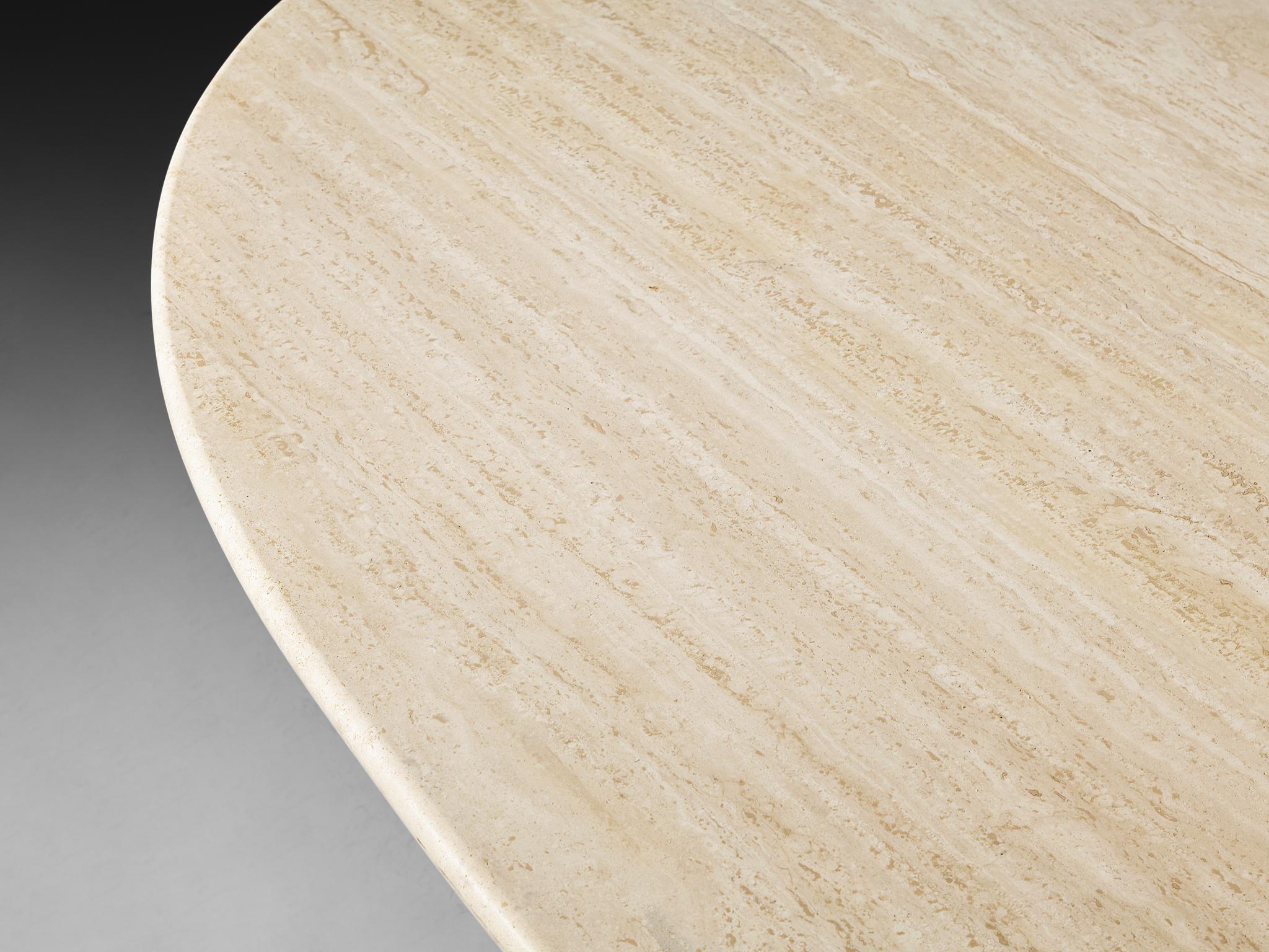 Cattelan Italia 'Argo' Oval Dining Table in Travertine For Sale 5