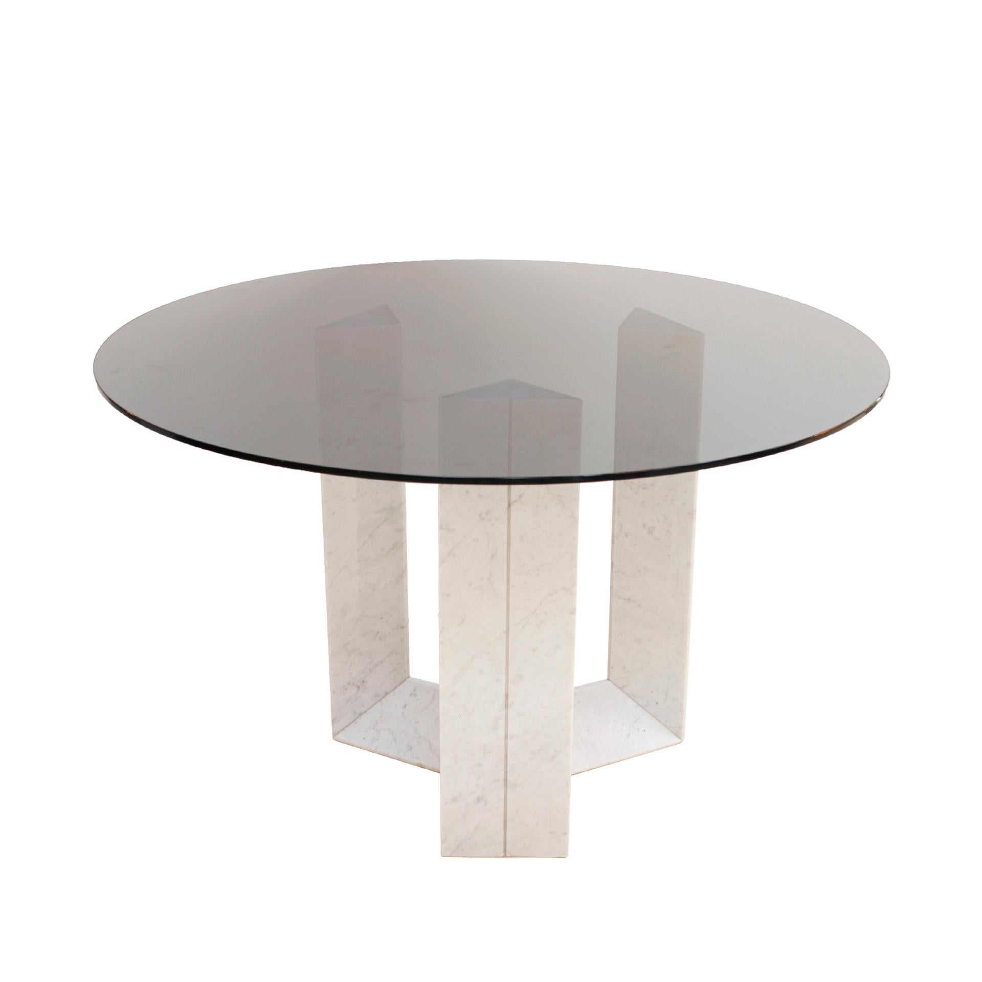 Italian table designed by Cattelan. Structure made of Carrara marble and glass top.

Our main target is customer satisfaction, so we include in the price for this item professional and custom made packing.

Every item LA Studio offers is checked by