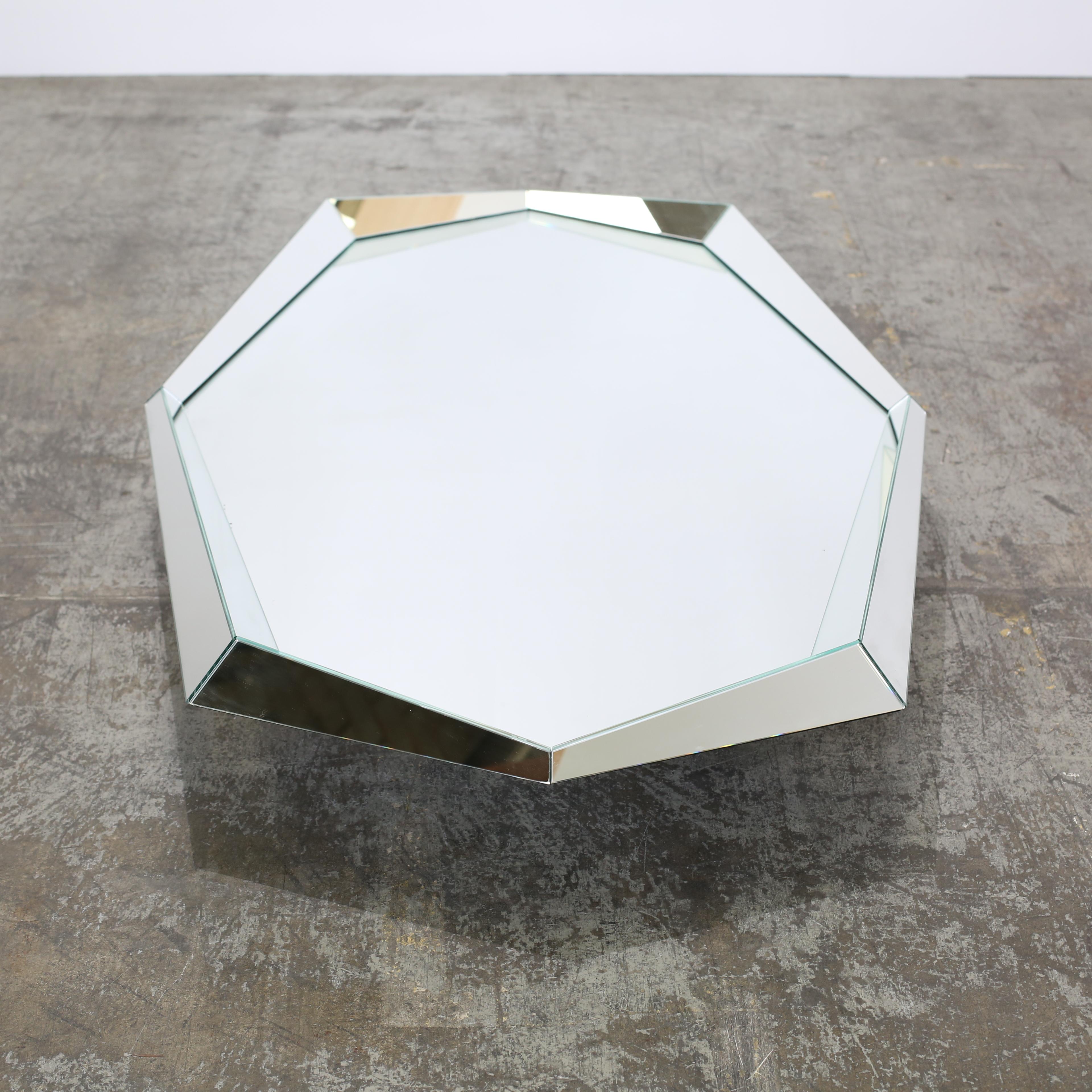 italien Cattelan Italia Miroir ovale Emeraude sur mesure en vente