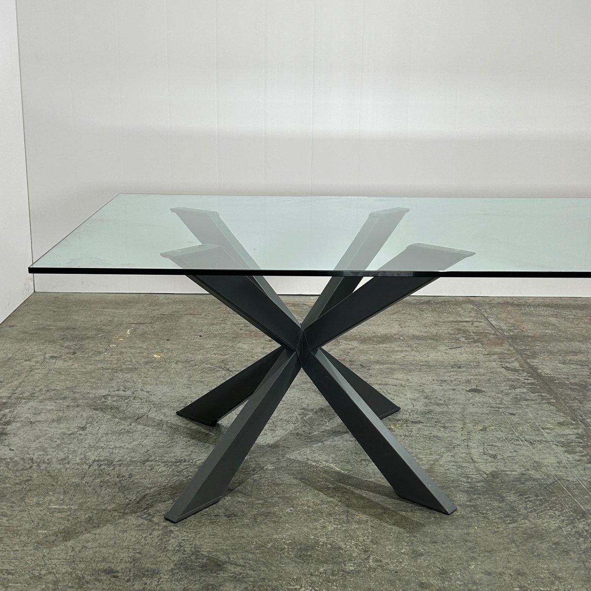 Mesa de comedor de cristal Spyder personalizada de Cattelan Italia Minimalista en venta