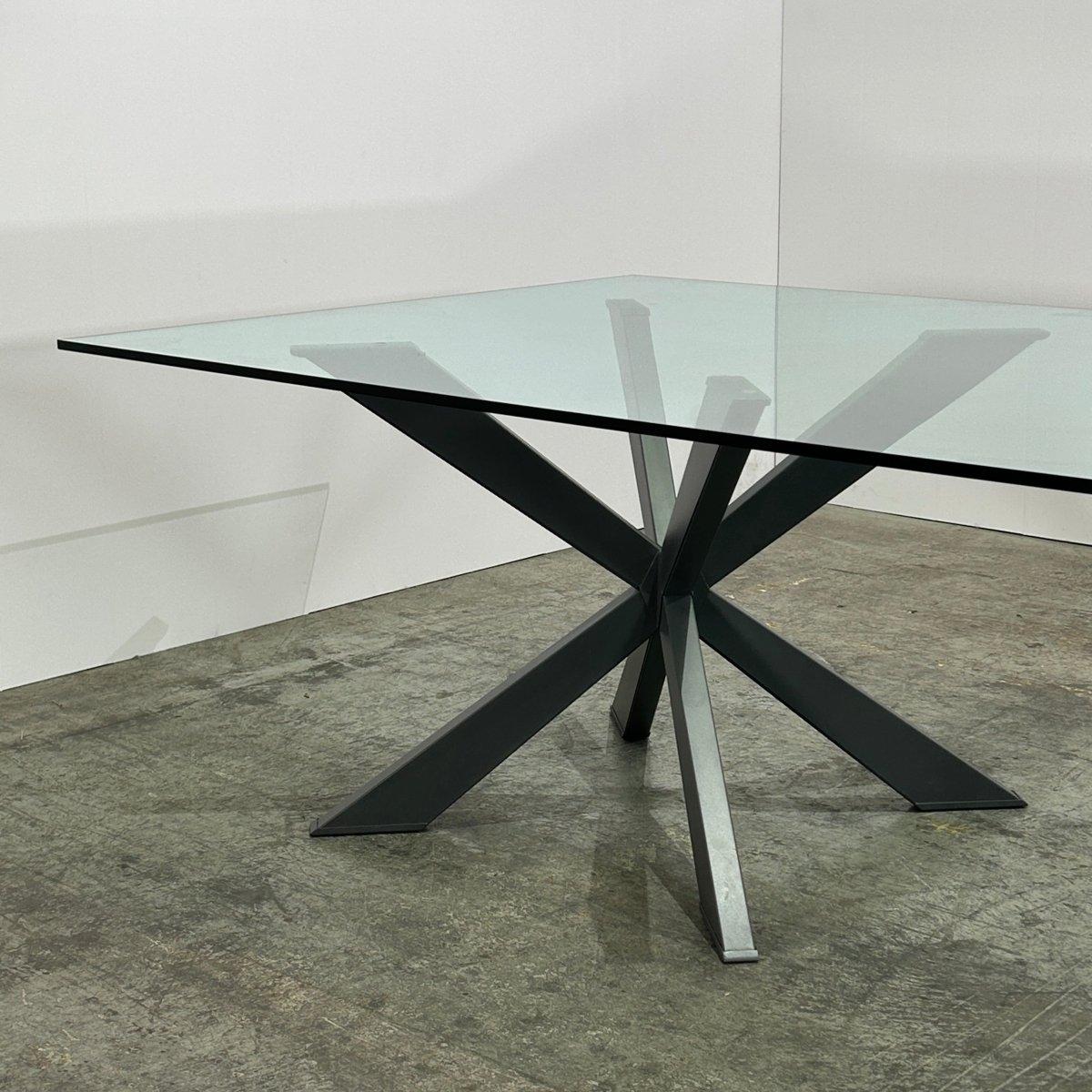 Mesa de comedor de cristal Spyder personalizada de Cattelan Italia Italiano en venta