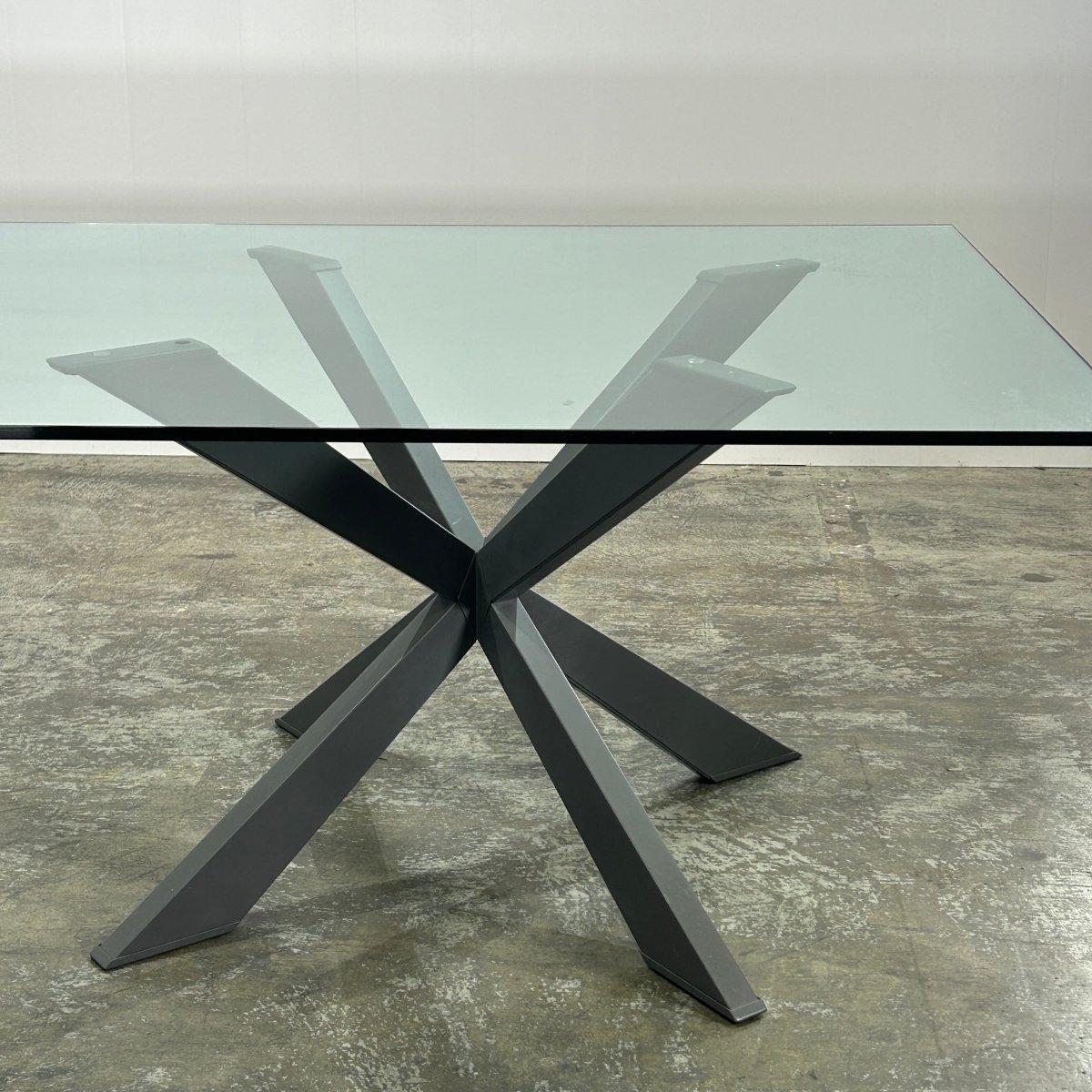 Mesa de comedor de cristal Spyder personalizada de Cattelan Italia en Bueno estado para la venta en Basildon, London