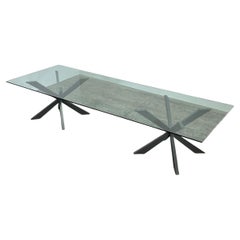 Mesa de comedor de cristal Spyder personalizada de Cattelan Italia